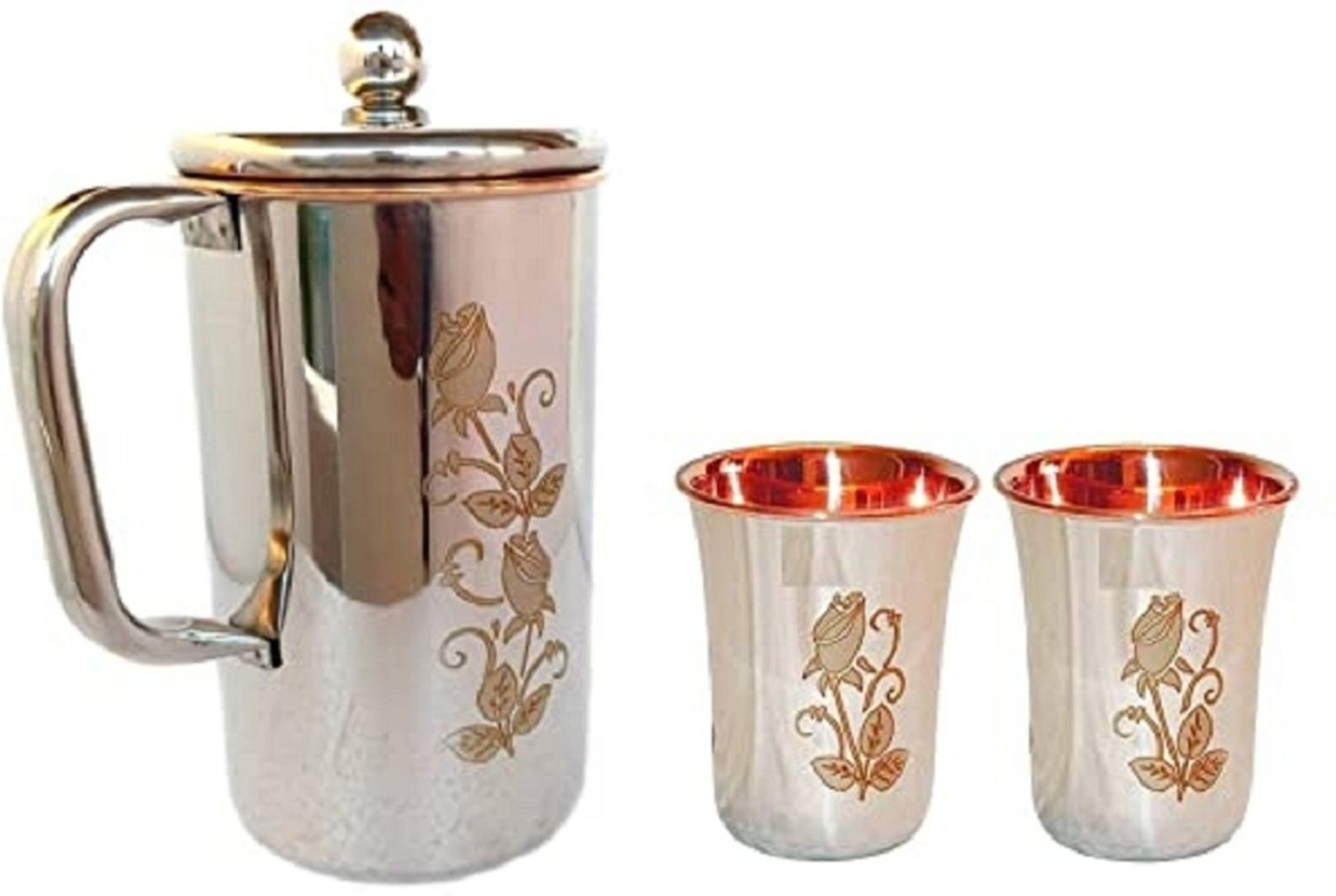Image of RAGHAV 1.6 L Copper, Stainless Steel Water Jug