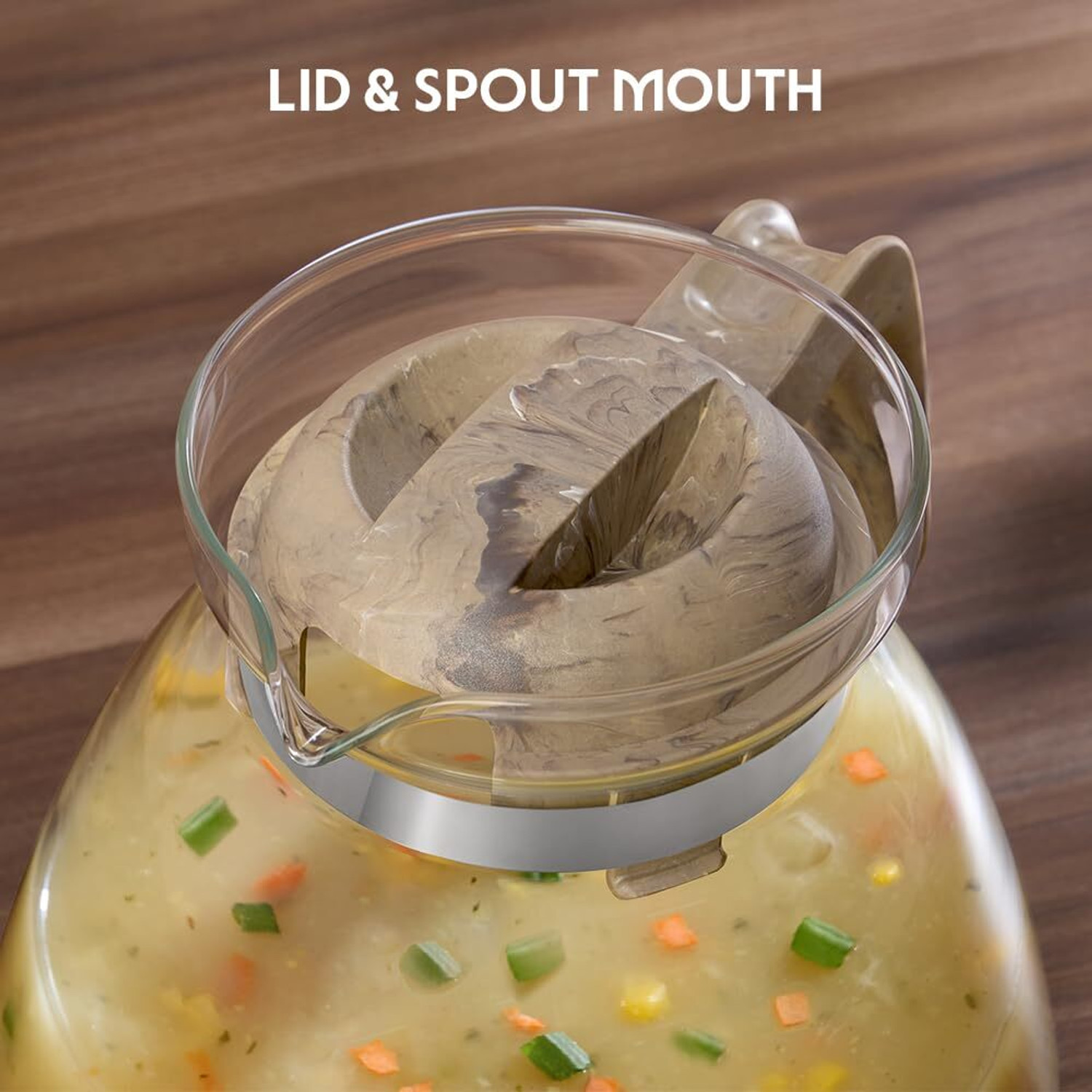 Image of BOROSIL 1.5 L Borosilicate Glass Tea Jug