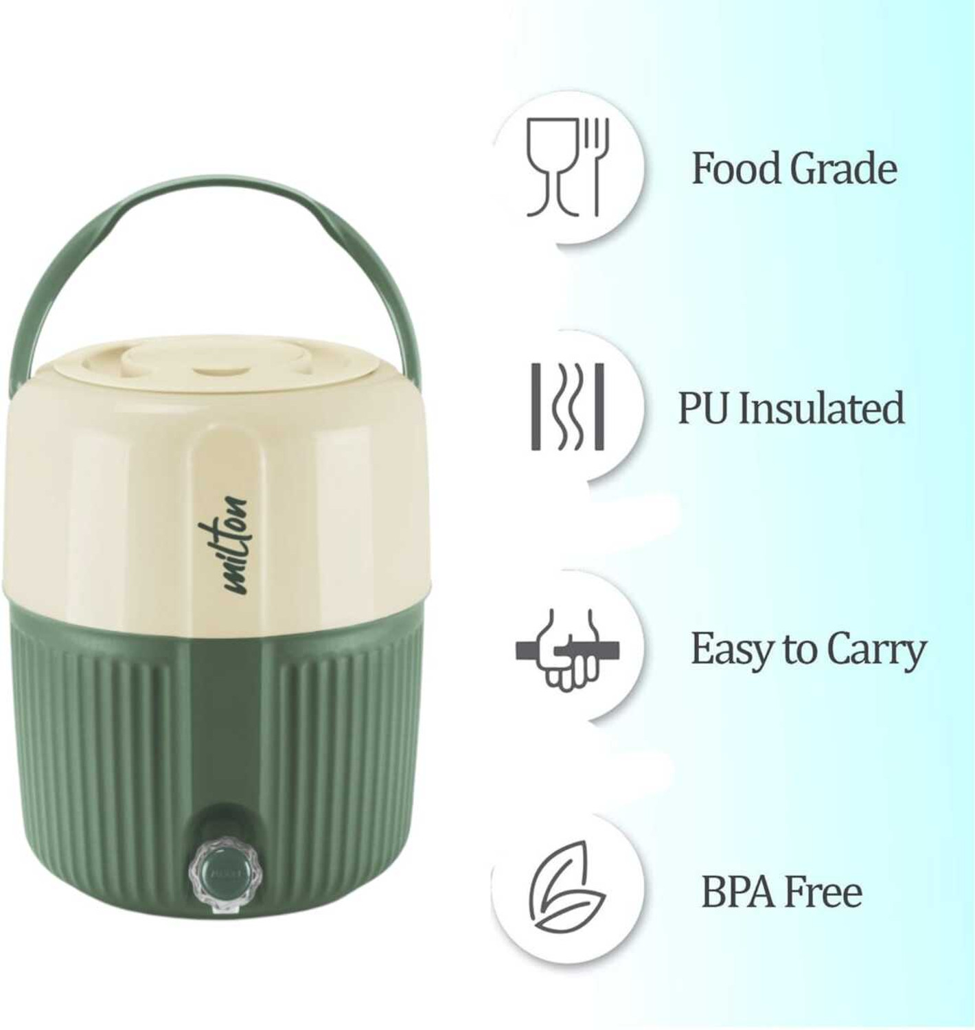 Image of MILTON 7 L Plastic Table Top Manual Water Dispenser