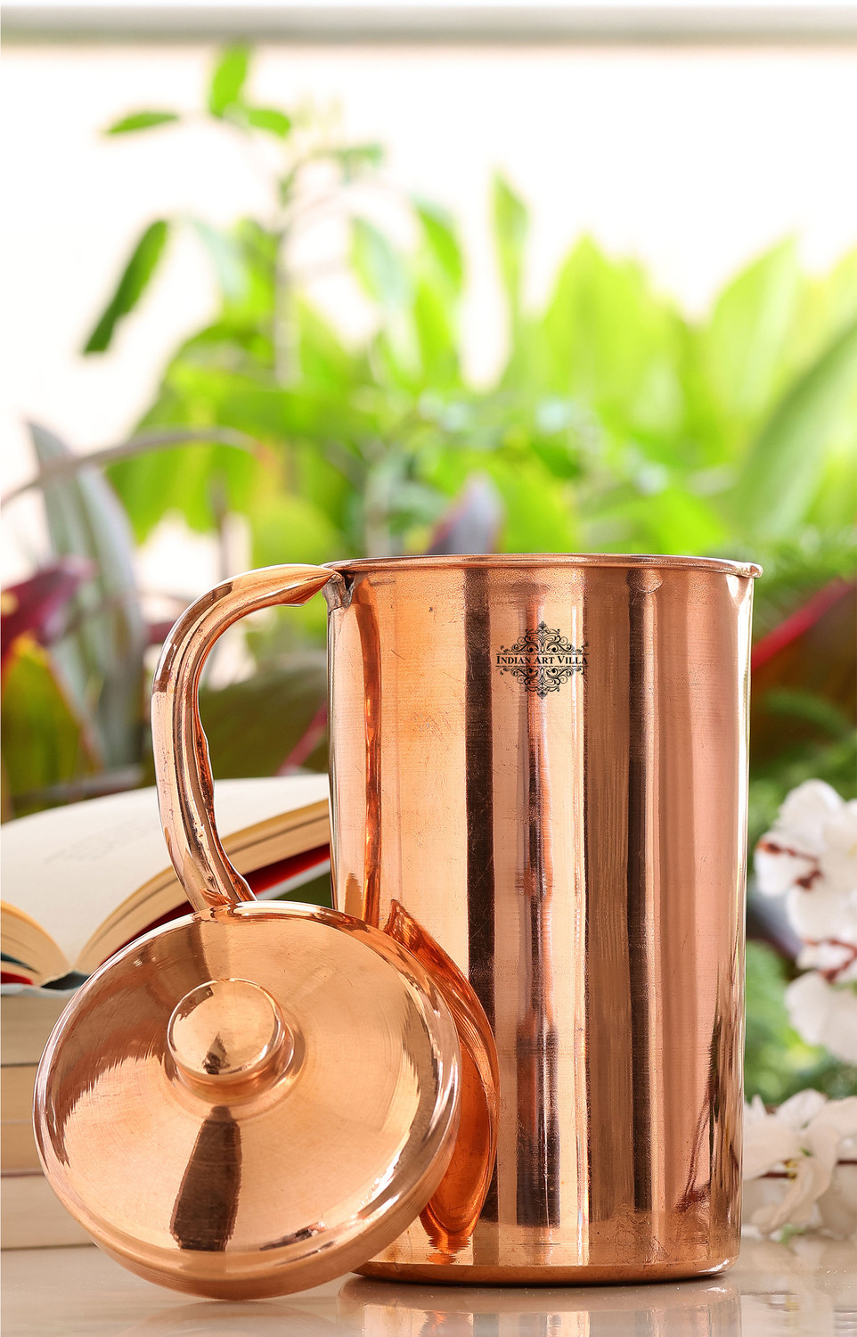 Image of IndianArtVilla 1.6 L Copper Water Jug
