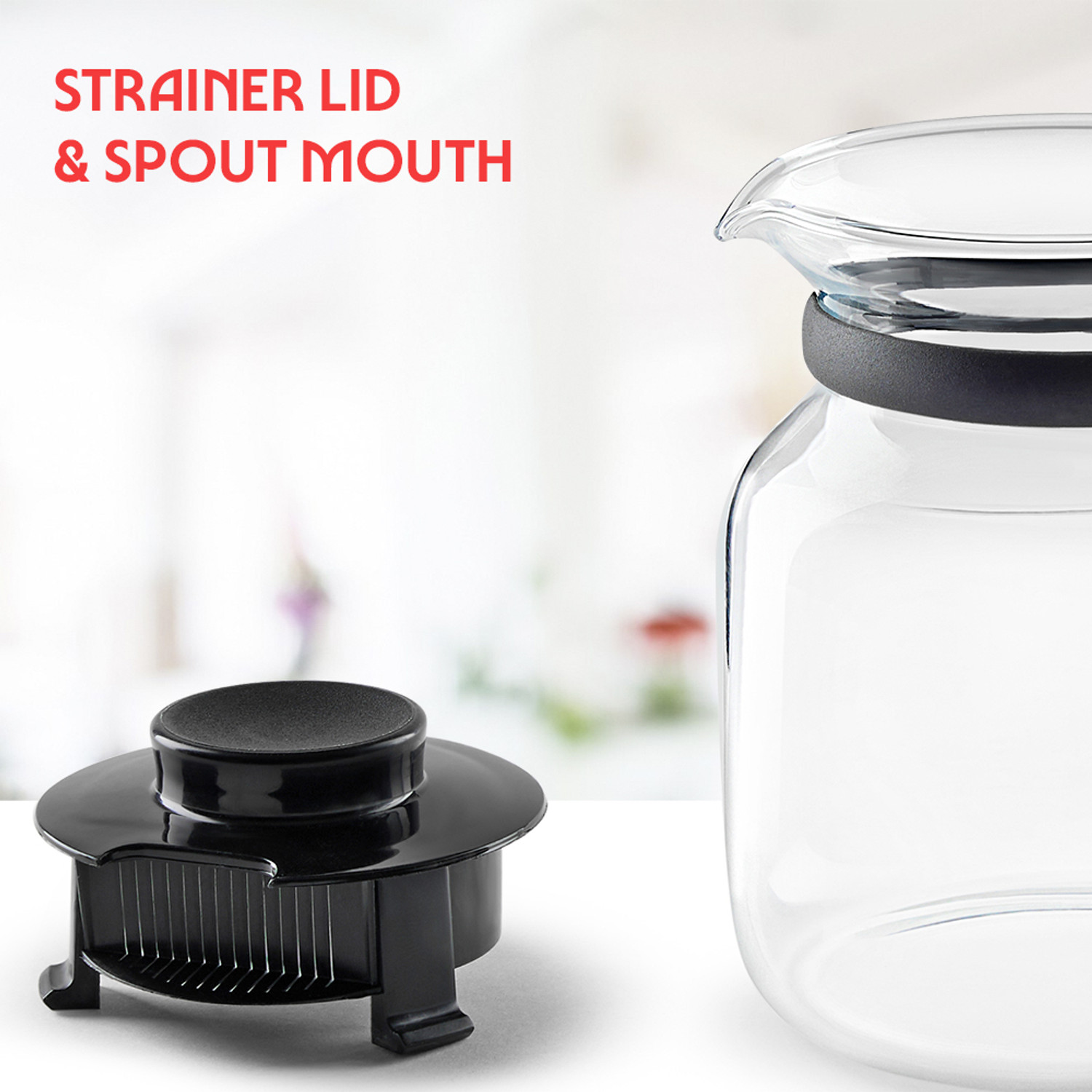 Image of BOROSIL 350 ml Glass Tea Jug
