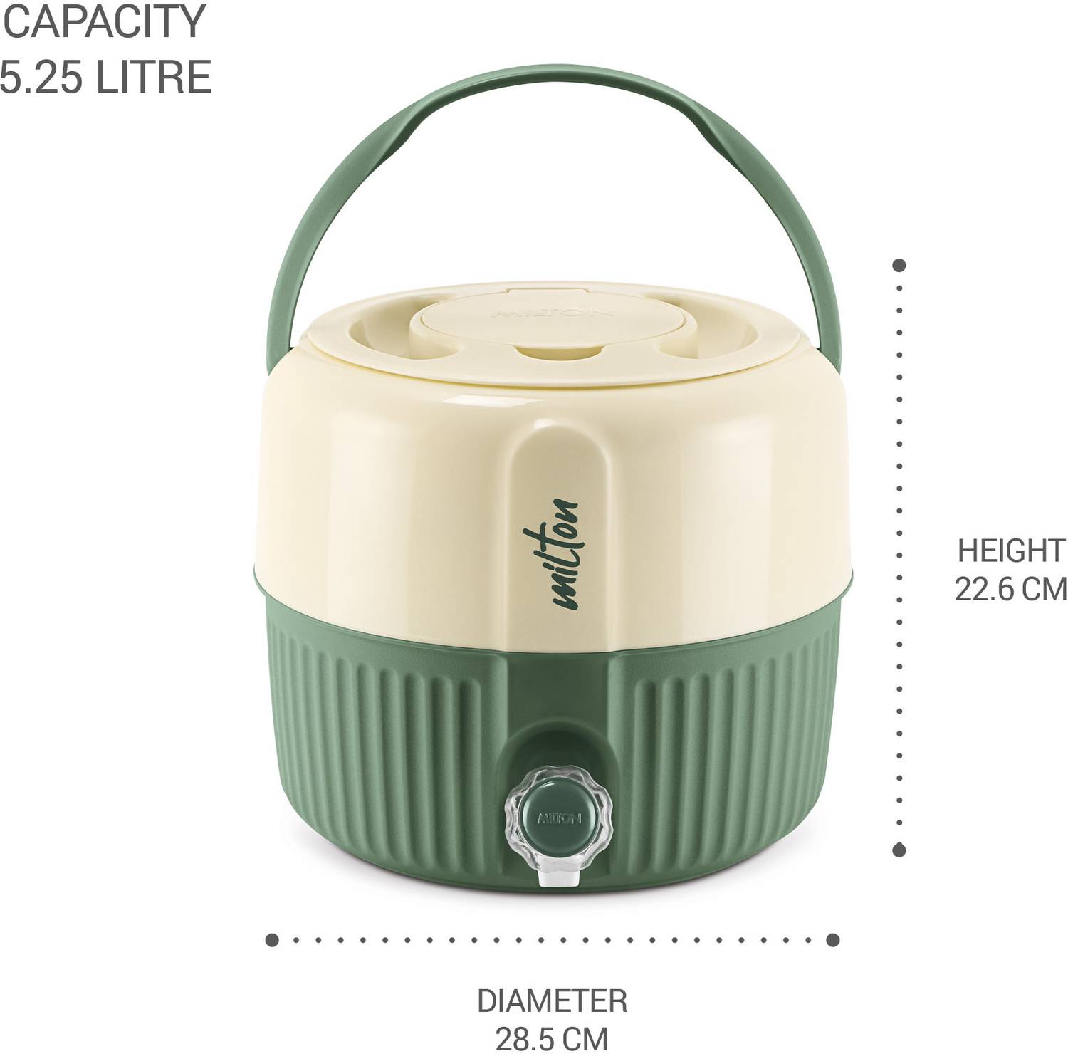 MILTON 5.25 L Plastic Water Jug - Image 5