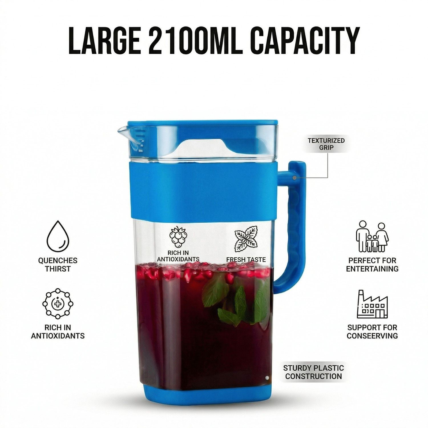 Image of promise plus group 2.1 L Plastic Wine Jug