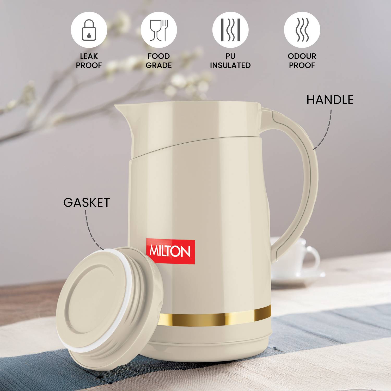 MILTON 1300 ml Plastic Water Jug - Image 3