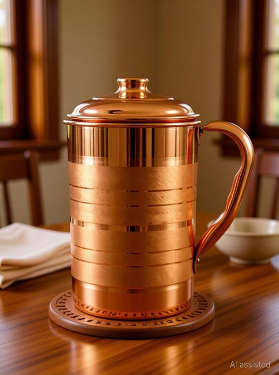 Image of RJ Traders 1.5 L Copper Water Jug