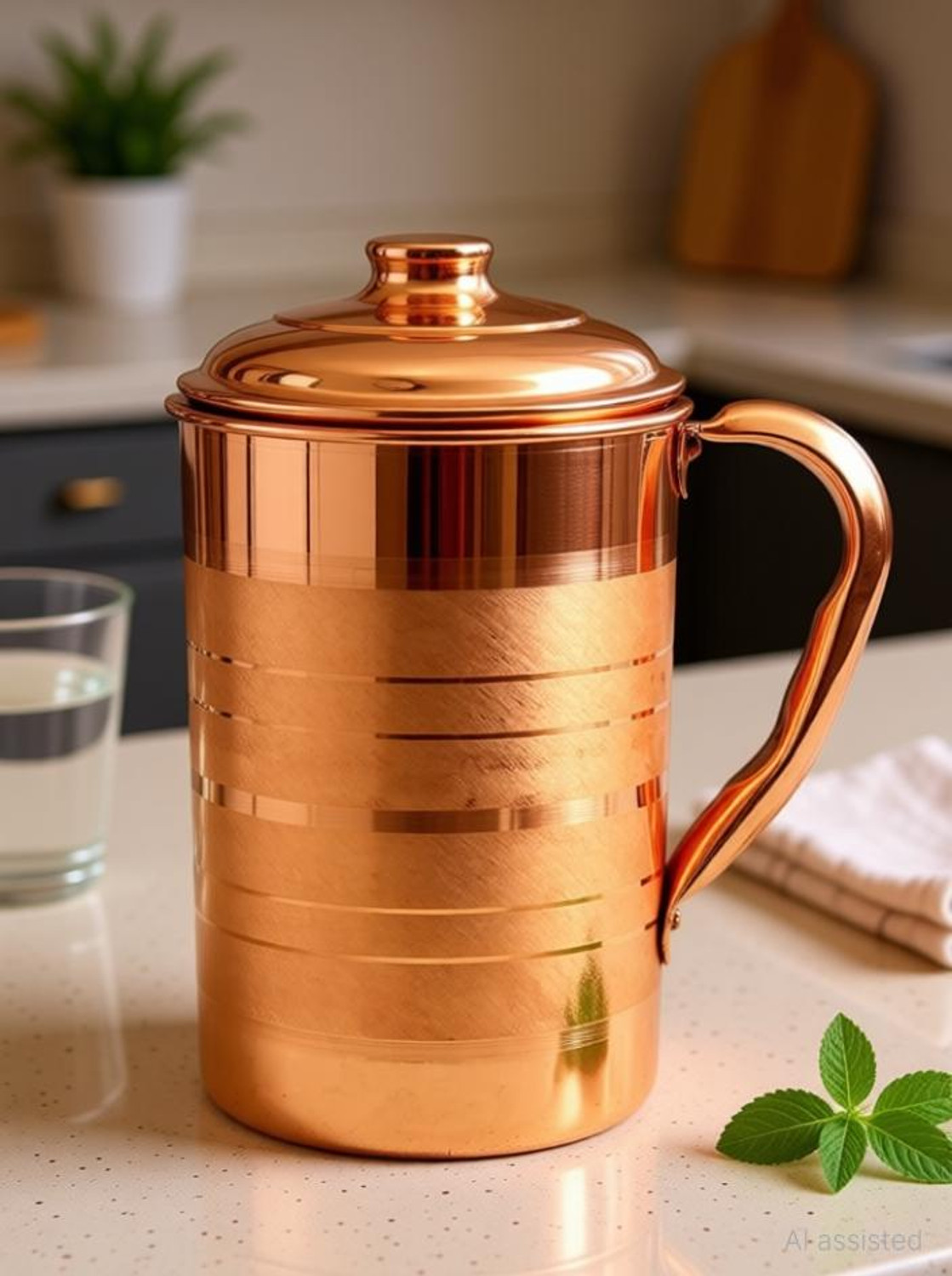 Image of RJ Traders 1.5 L Copper Water Jug