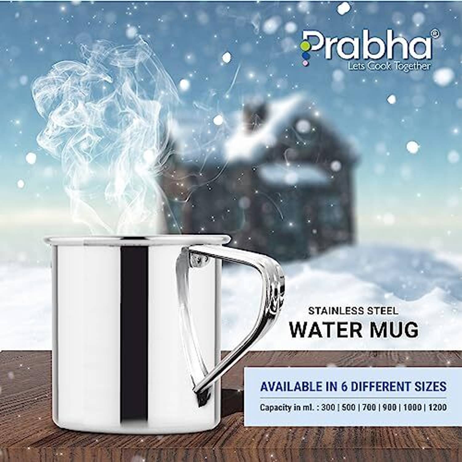 PRABHA 1L Stainless Steel Water Jug - Image 3