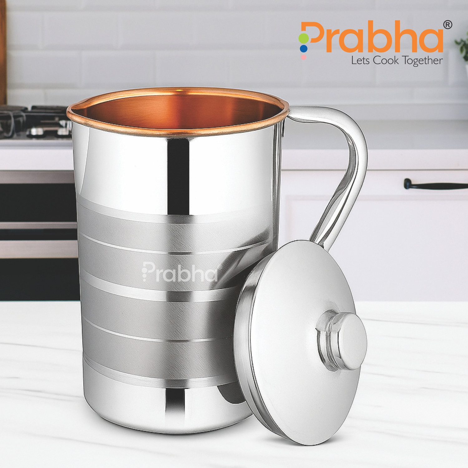 Image of PRABHA 2000 L Stainless Steel, Copper Water Jug