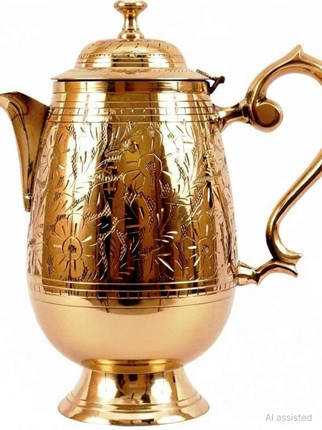 Image of Parik Enterprises 2 L Brass Water Jug
