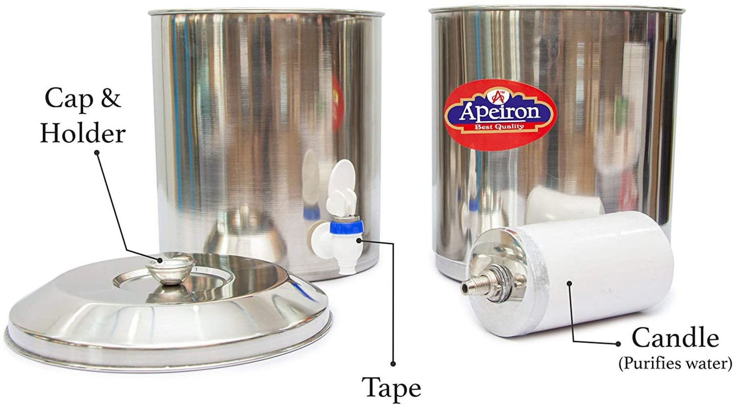 Image of Apeiron AP-WATERFITER 18 NEW CANDLE Bottom Loading Water Dispenser