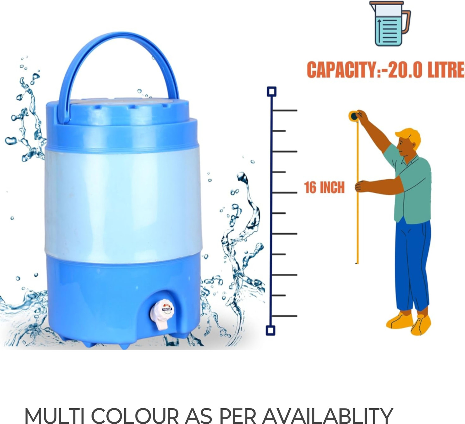 Image of Plastichouse 20 L Plastic Water Jug