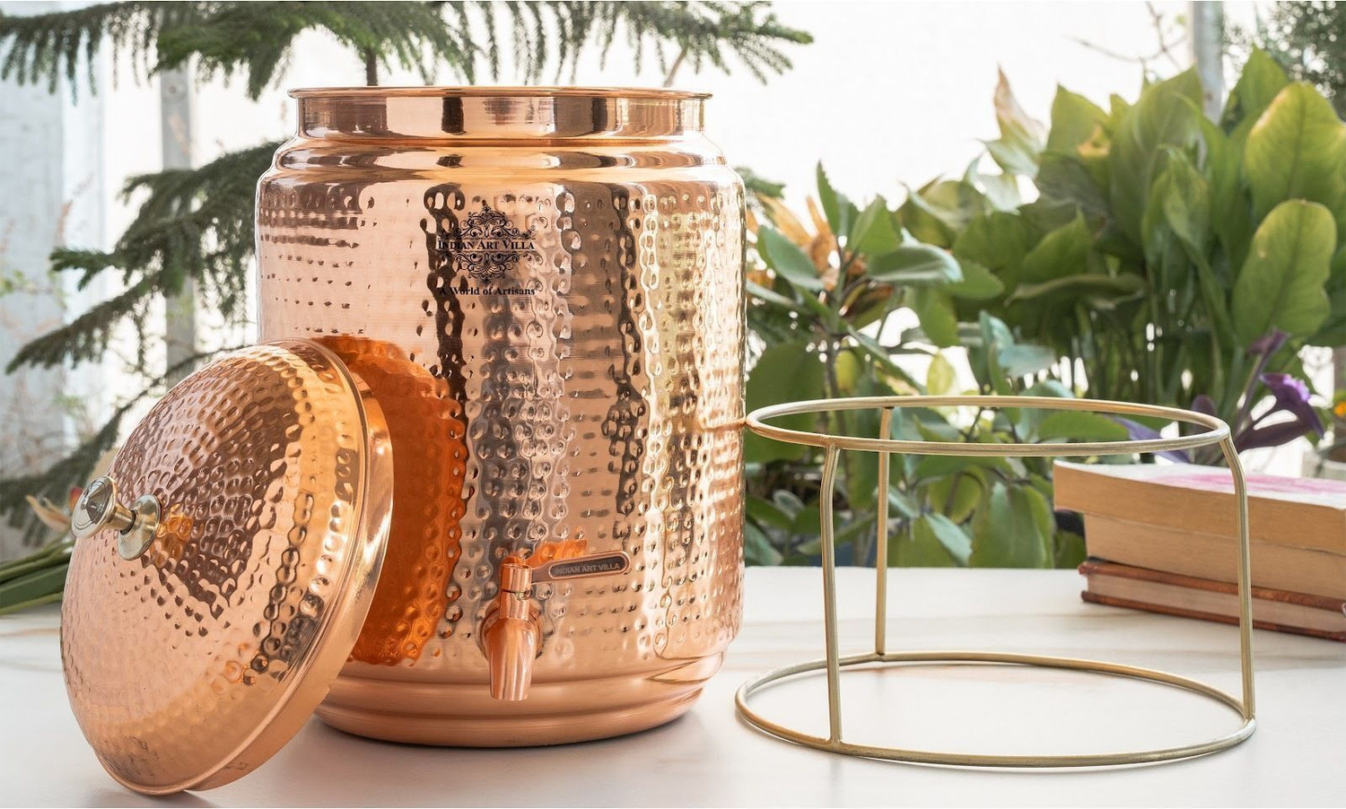Image of IndianArtVilla 5 L Copper Water Jug