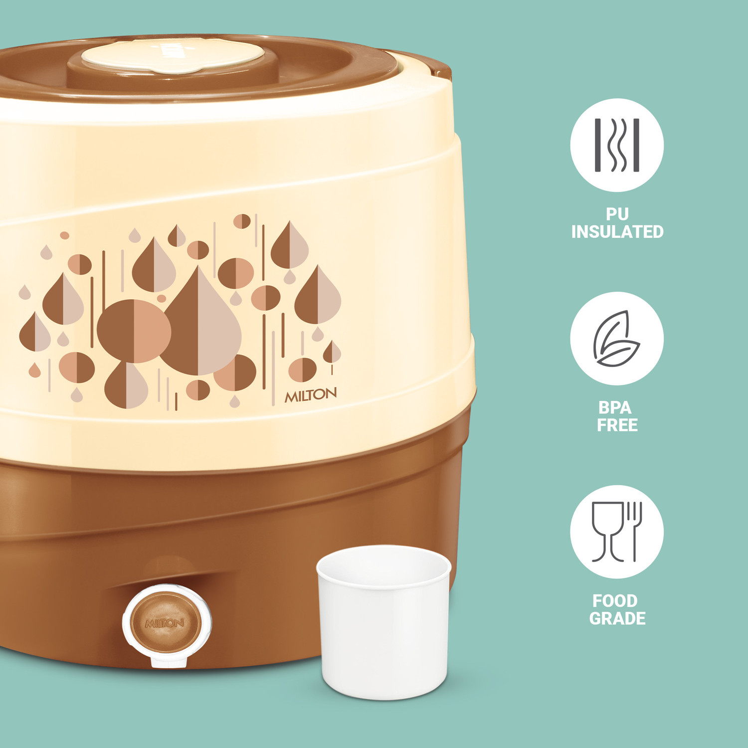 Image of MILTON 16 L Plastic Water Jug