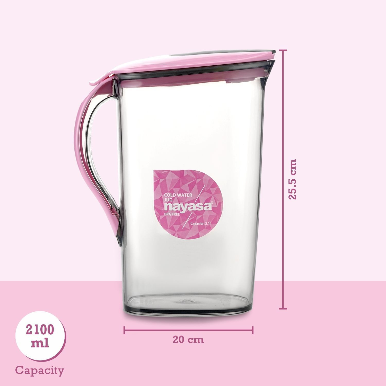 Image of NAYASA 2.1 L Plastic Water Jug