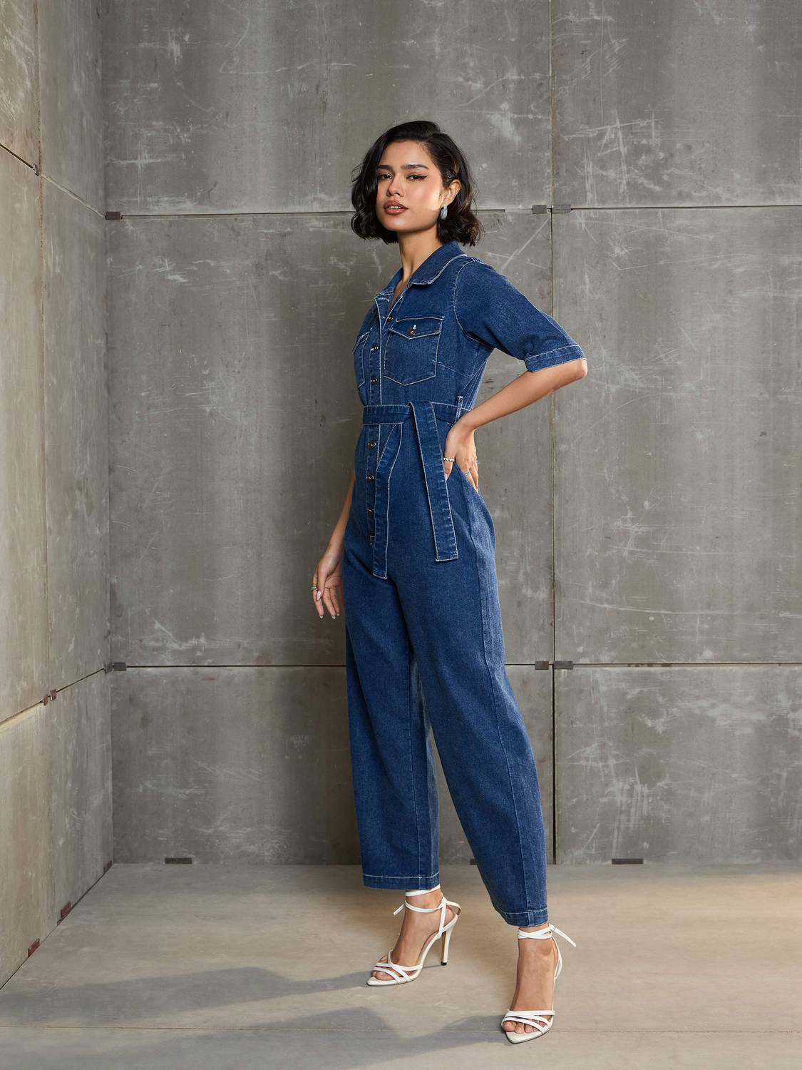 SASSAFRAS Solid Women Jumpsuit