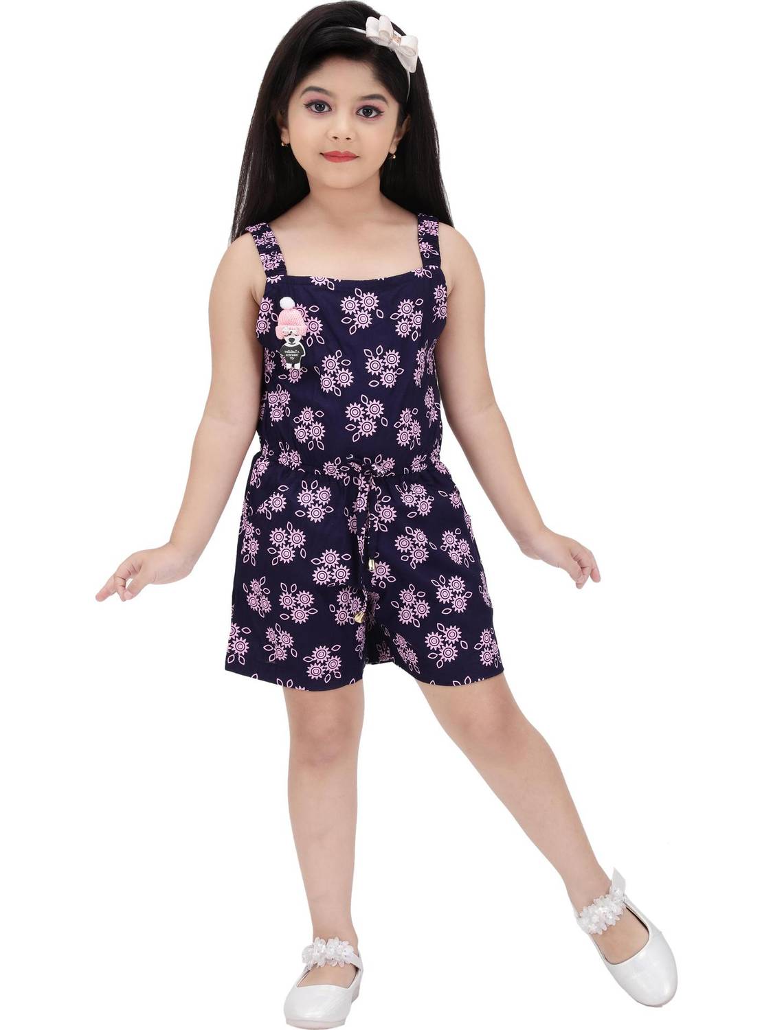 afiyafashionpoint Floral Print Girls Jumpsuit
