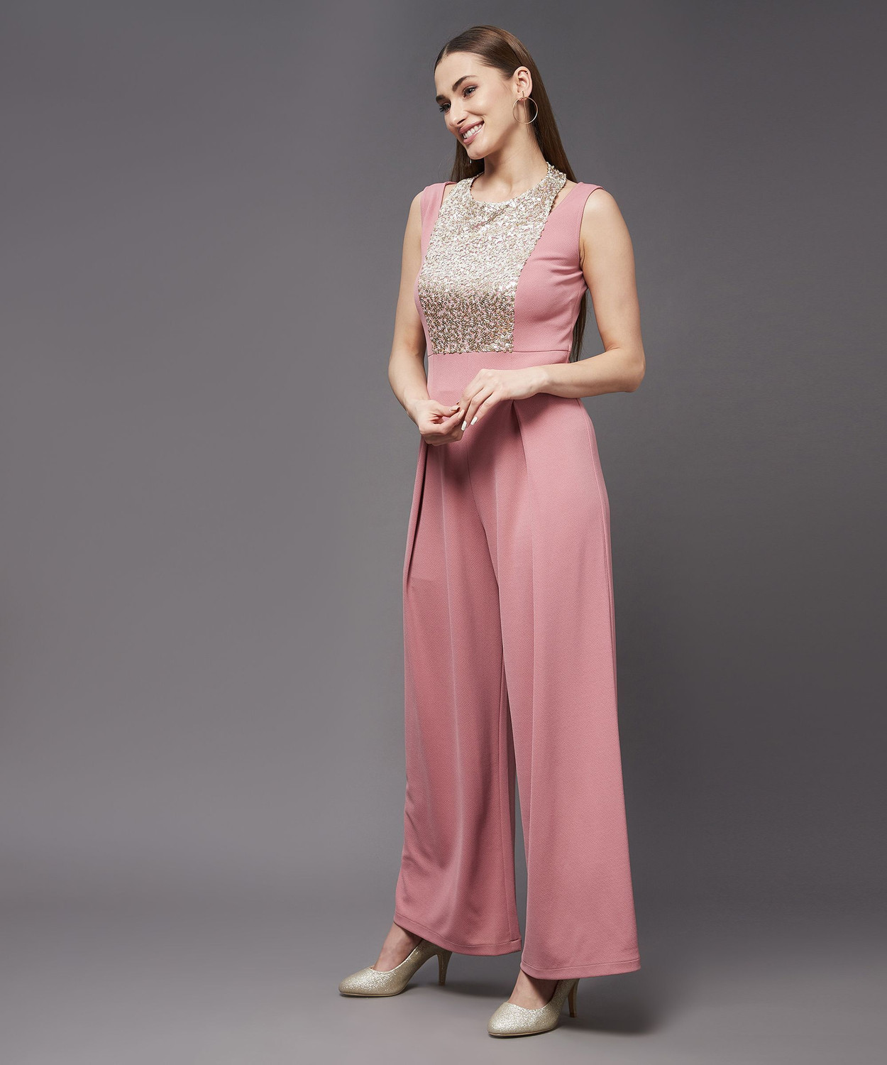 Image of Miss Chase Embellished Women Jumpsuit