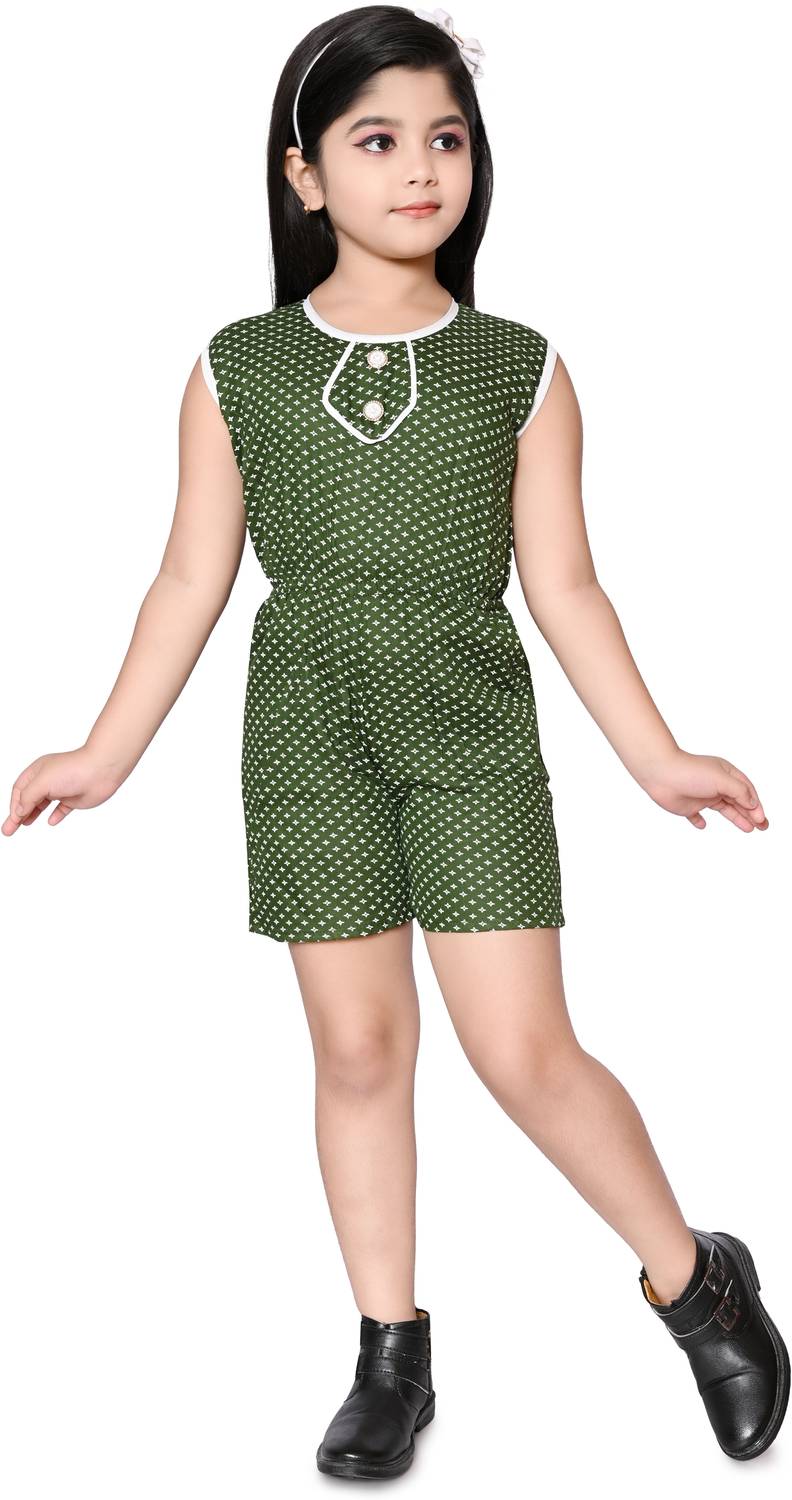anaya dresses Polka Print Girls Jumpsuit