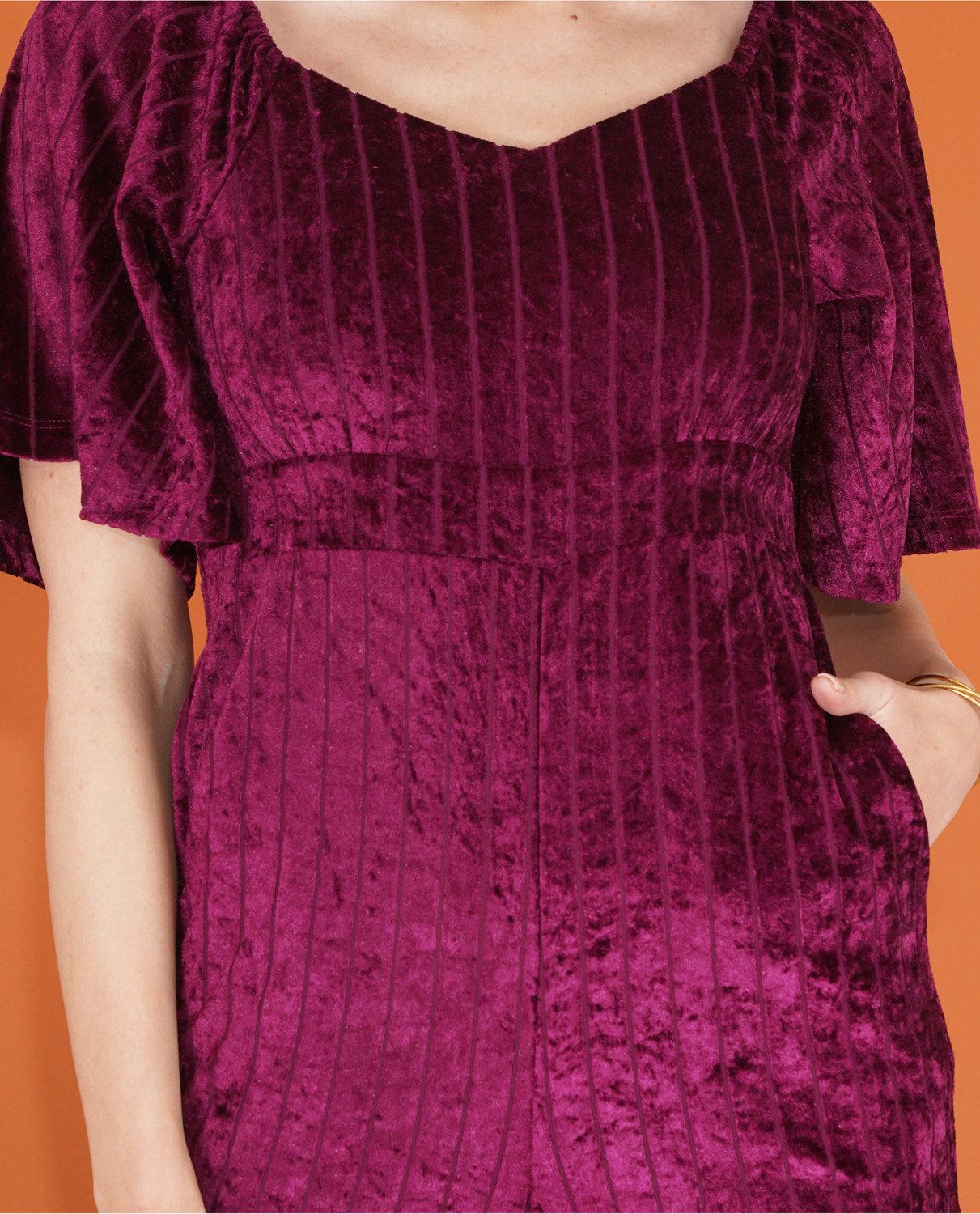 Image of NUEVOSDAMAS Striped Women Jumpsuit