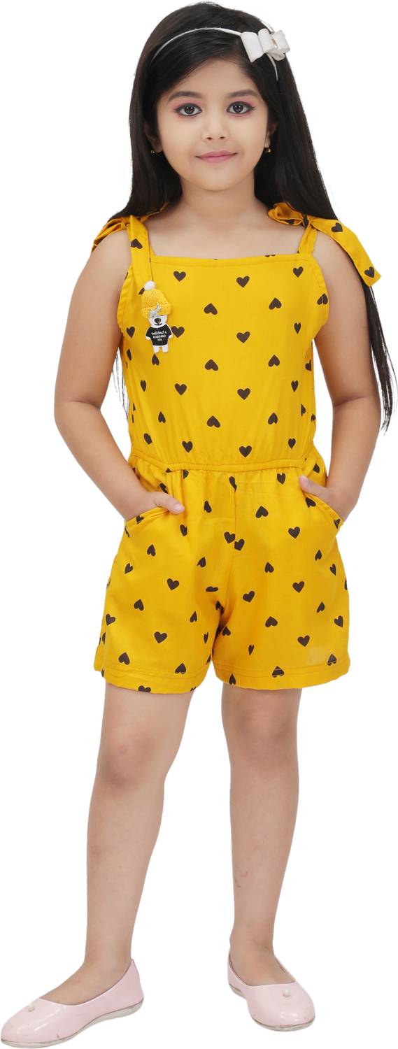 afiyafashionpoint Printed Girls Jumpsuit