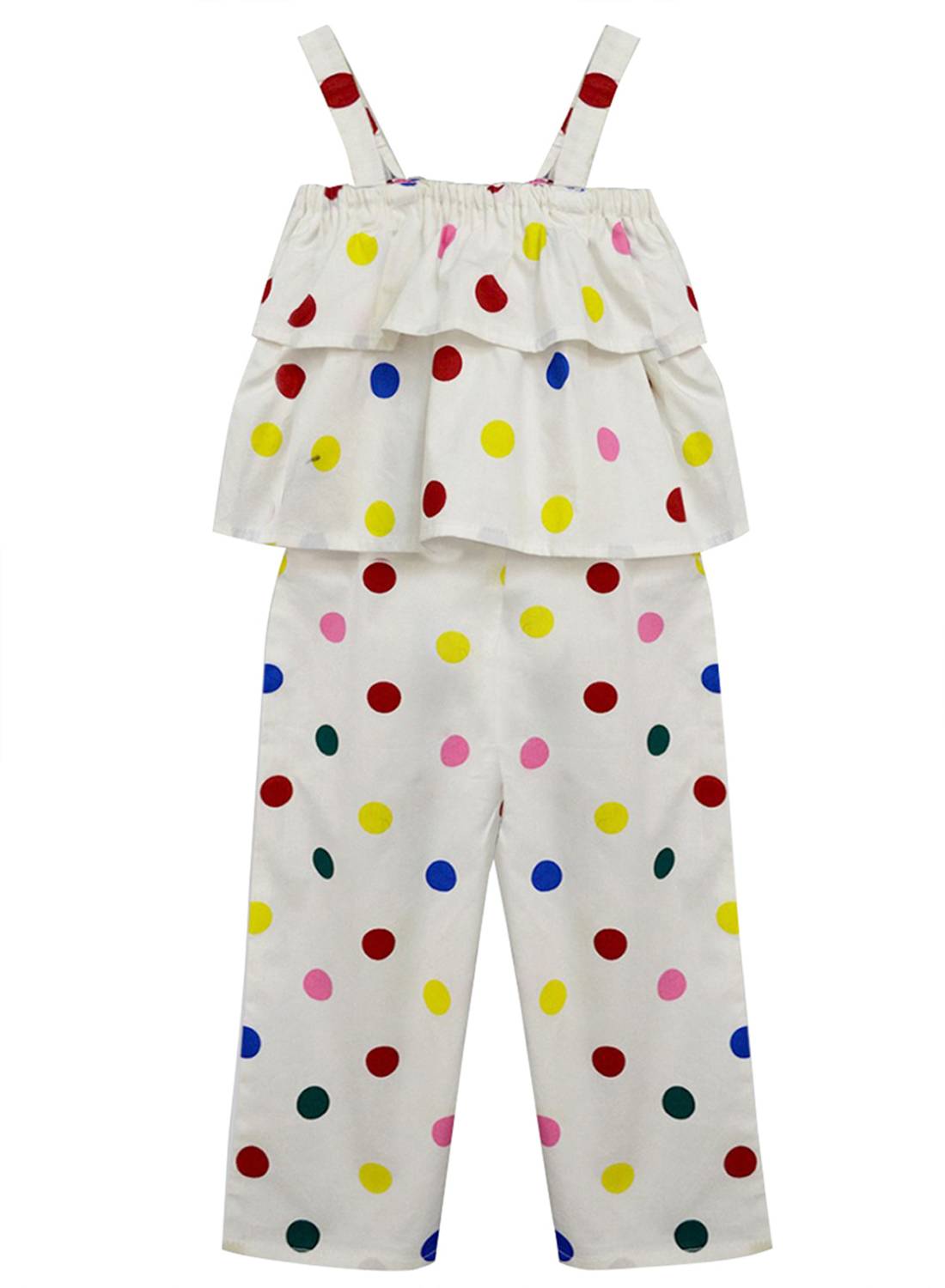 A.T.U.N. Polka Print Girls Jumpsuit
