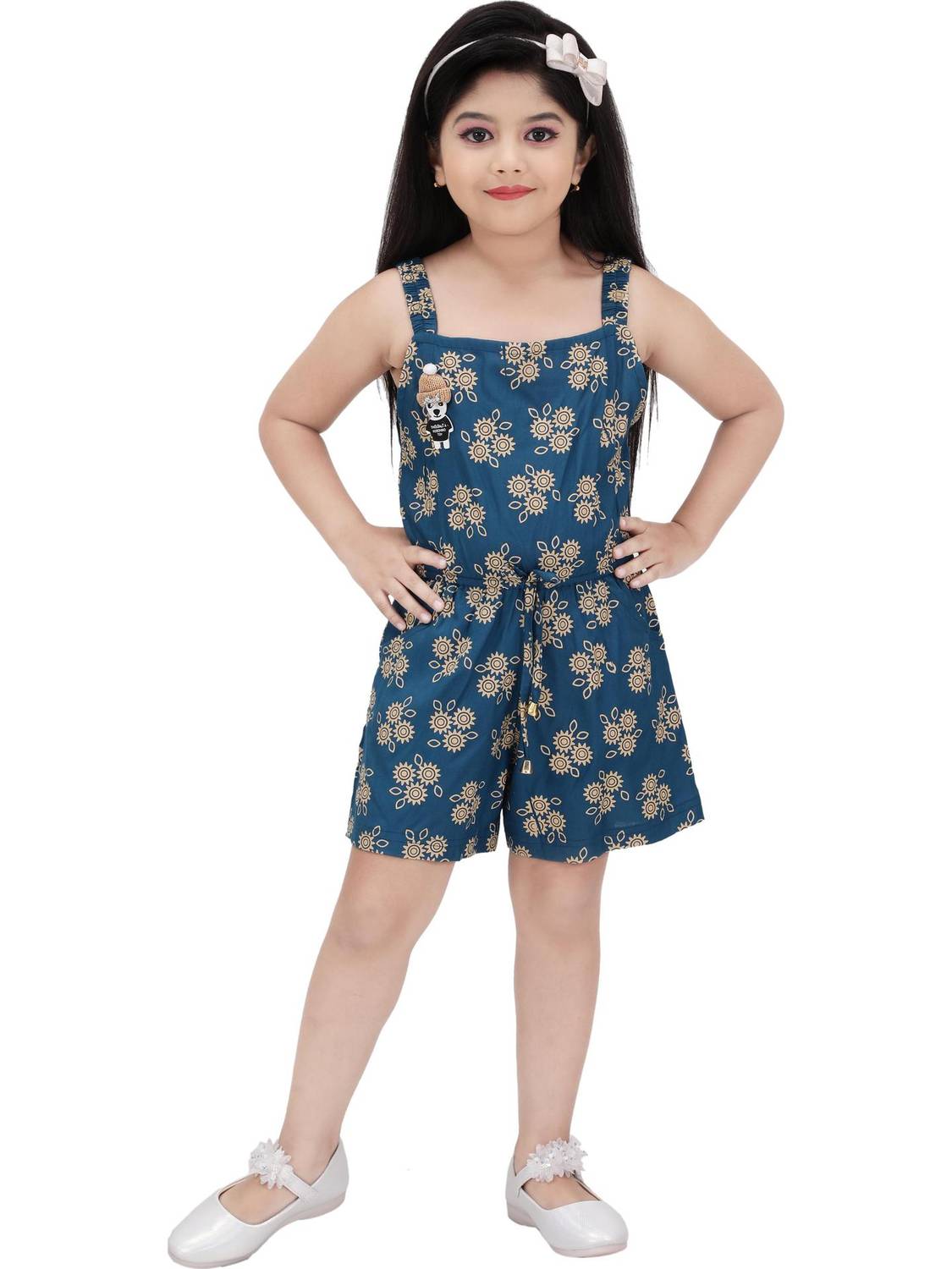 afiyafashionpoint Floral Print Girls Jumpsuit