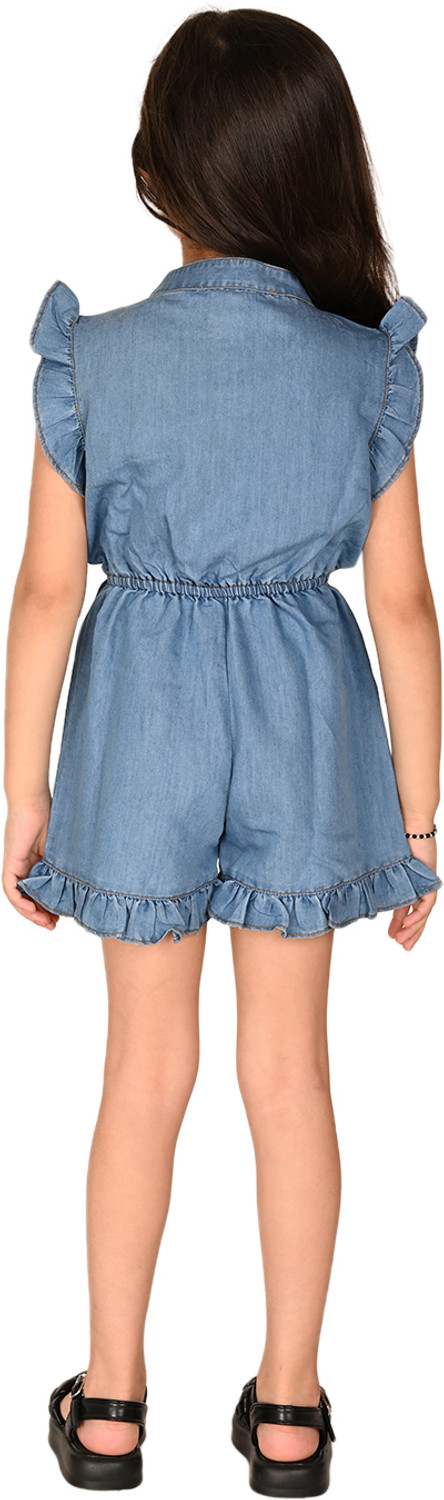 Image of Lilpicks Solid Girls Jumpsuit