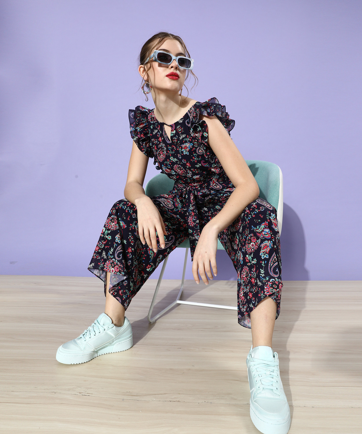 Image of Miss Chase Printed Women Jumpsuit