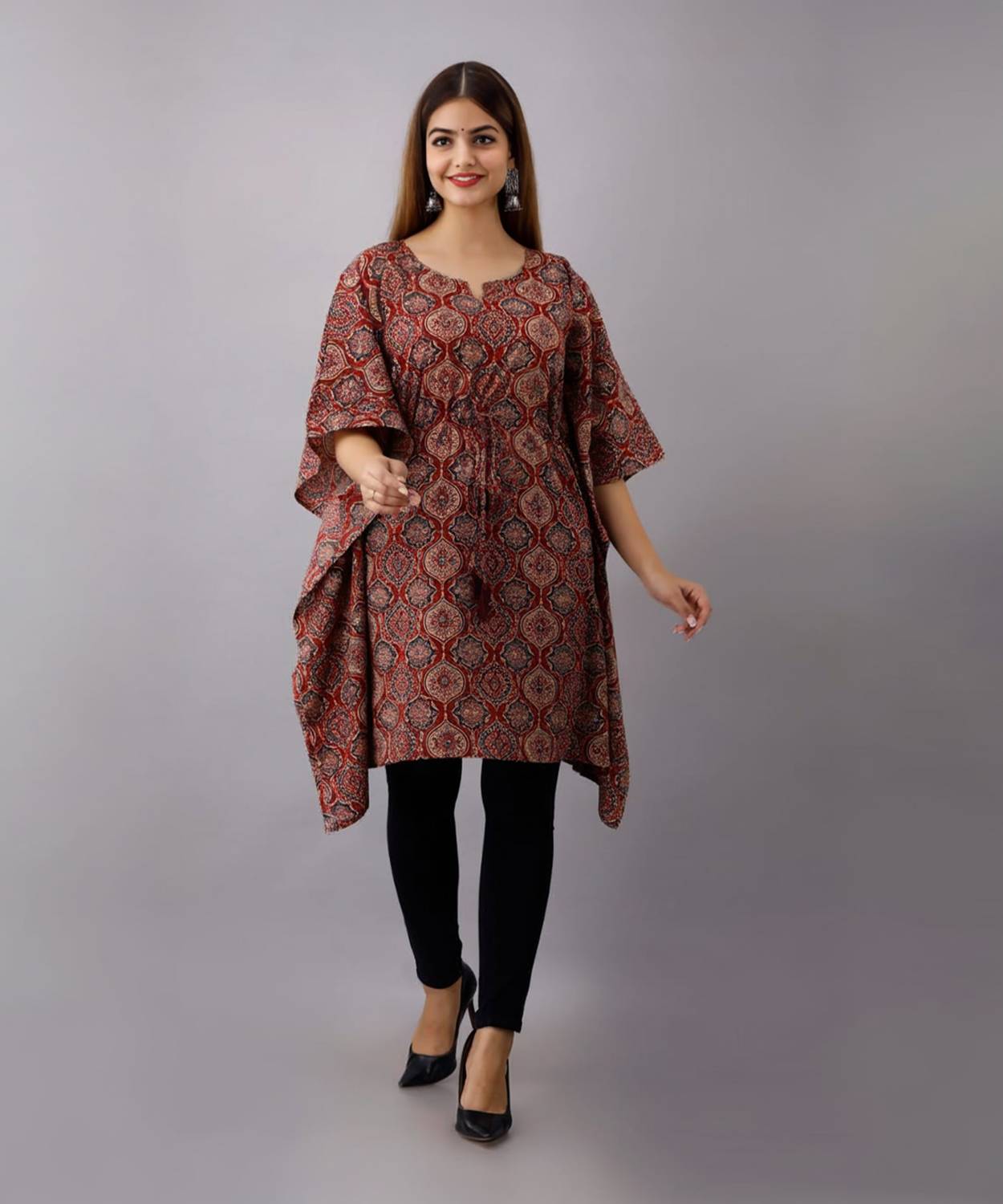 Aracari Fashion Printed Rayon Women Kaftan
