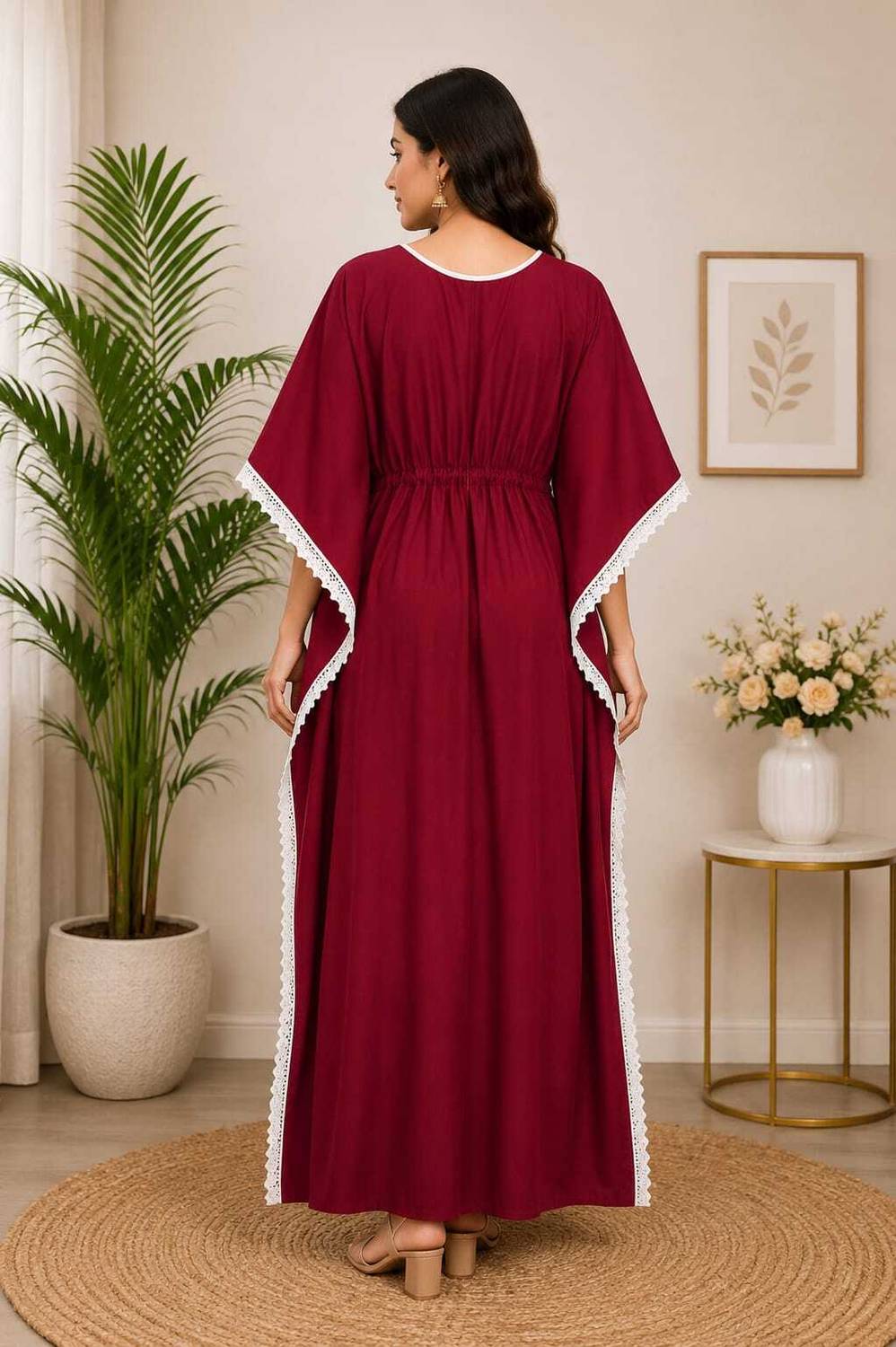 loknath dres Embroidered Cotton Women Kaftan - Image 2