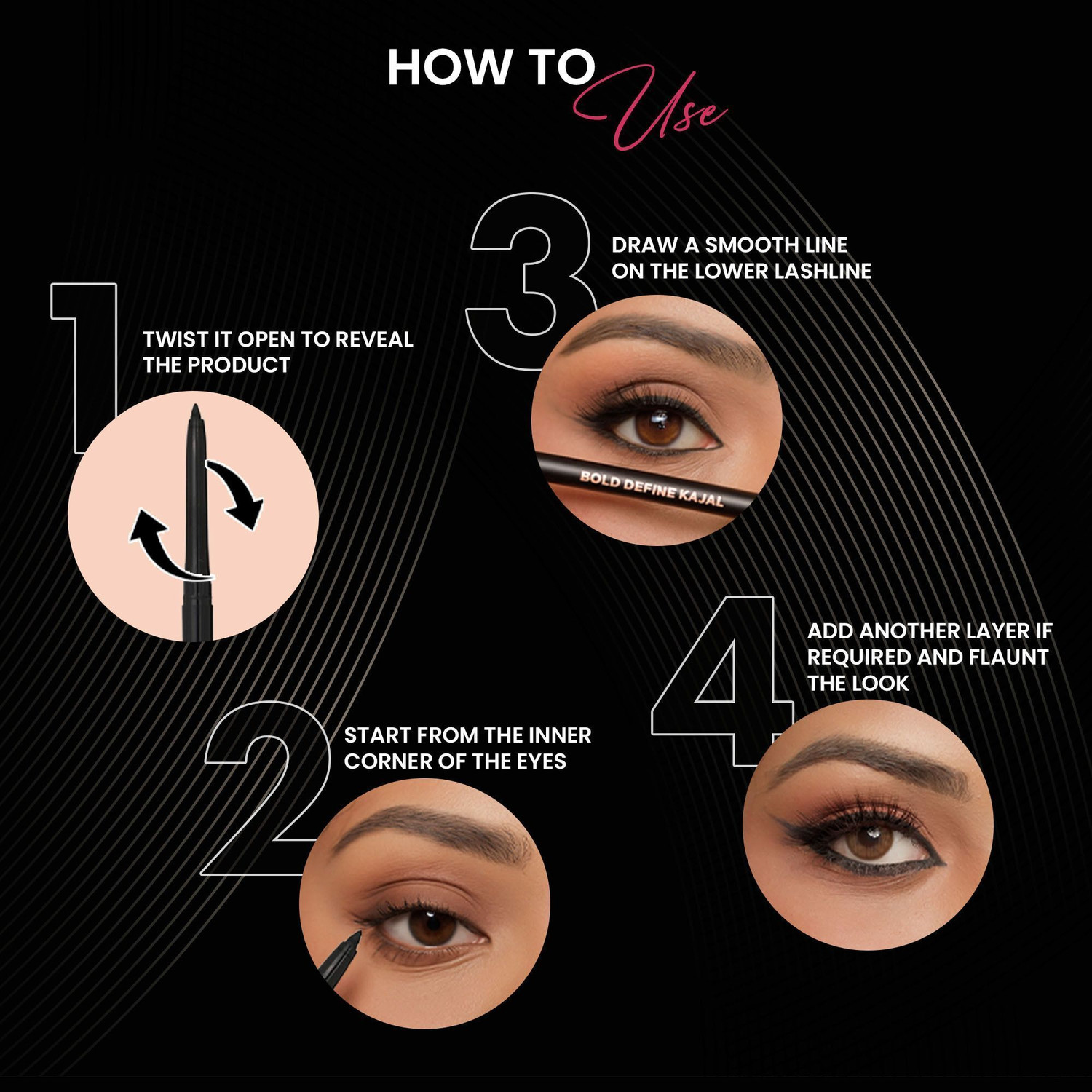 Image of Parul Garg Bold Define Matte Kajal | All-Day Wear Smudge-Proof Kajal | Vegan & Cruelty-Free