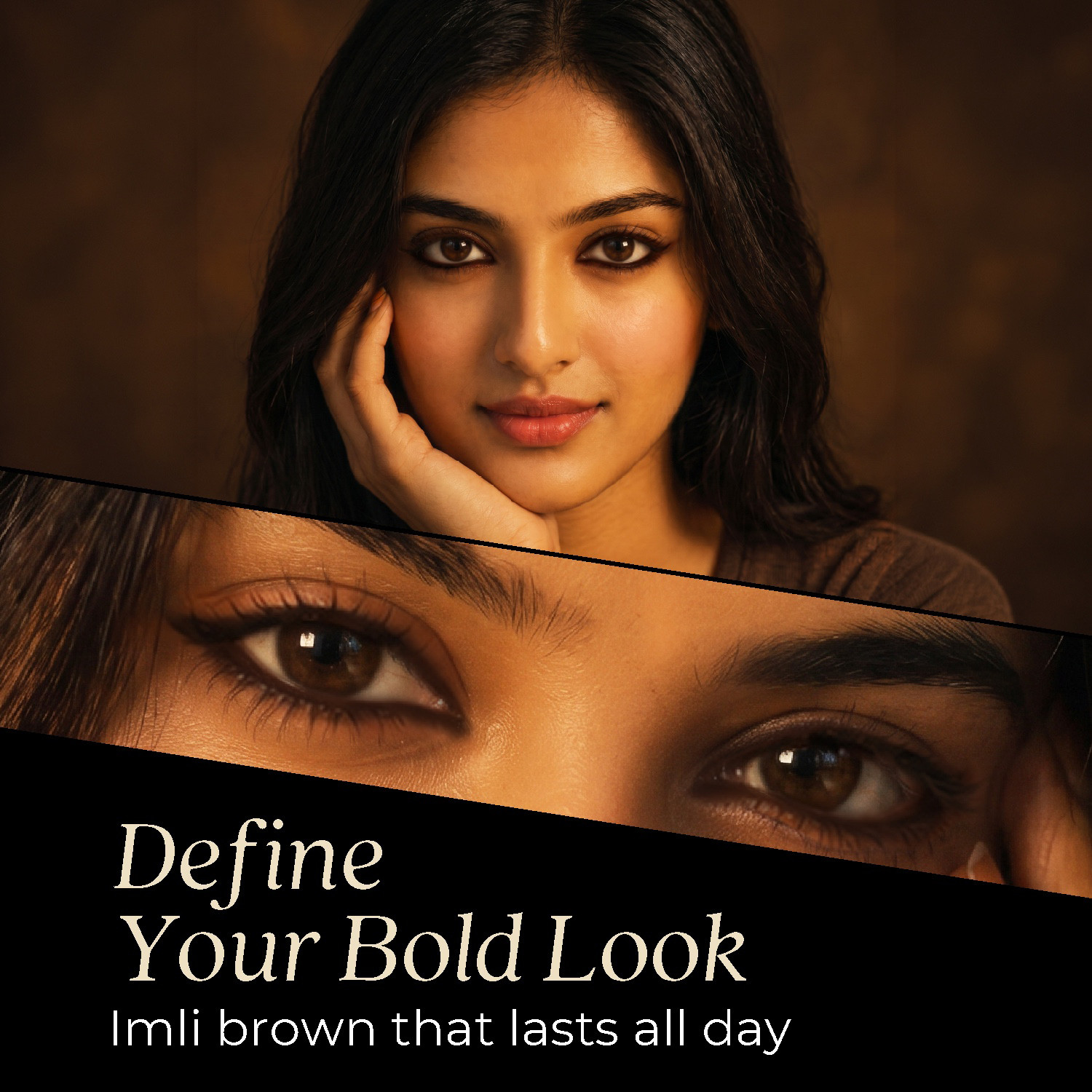 Image of Just Herbs Naynam Day-Long Kohl Kajal Imli Brown | Smudge-Proof & Long-Lasting