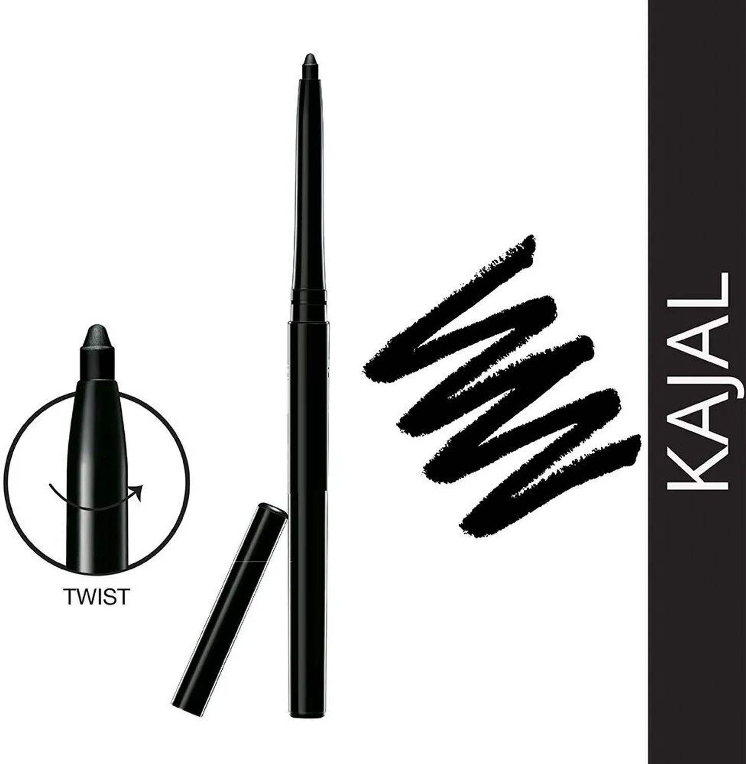 Image of AIRABLUSH Longwear Kajal 01 - Richly Pigmented | Sweat Proof