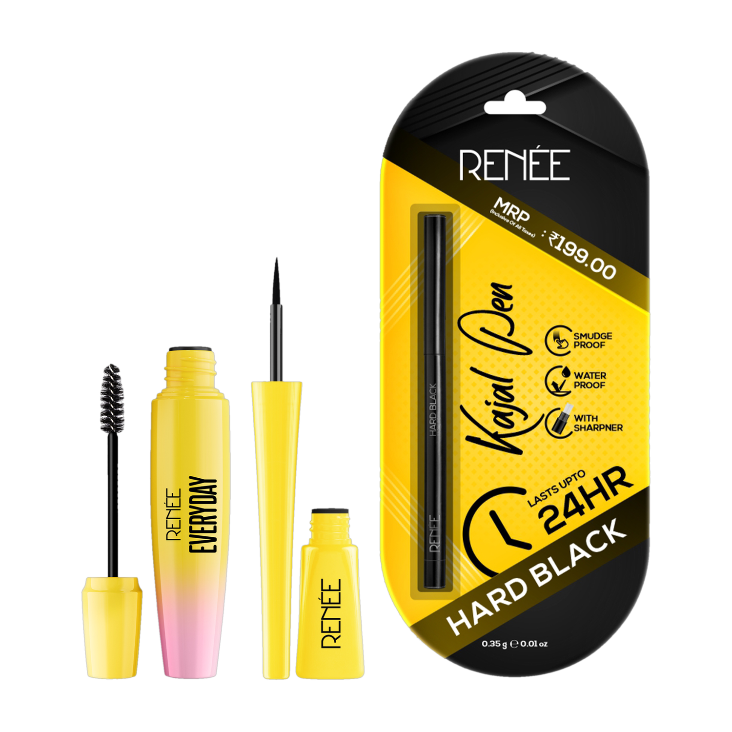 Image of Renee Bold Black Eye Trio - Rich Color, Long Lasting, Smudgeproof, Smooth Application