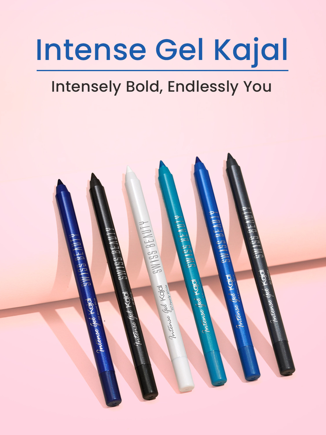 Image of SWISS BEAUTY Intense Gel Kajal | Waterproof Smudge Proof | Creamy Pigmented 12H Stay