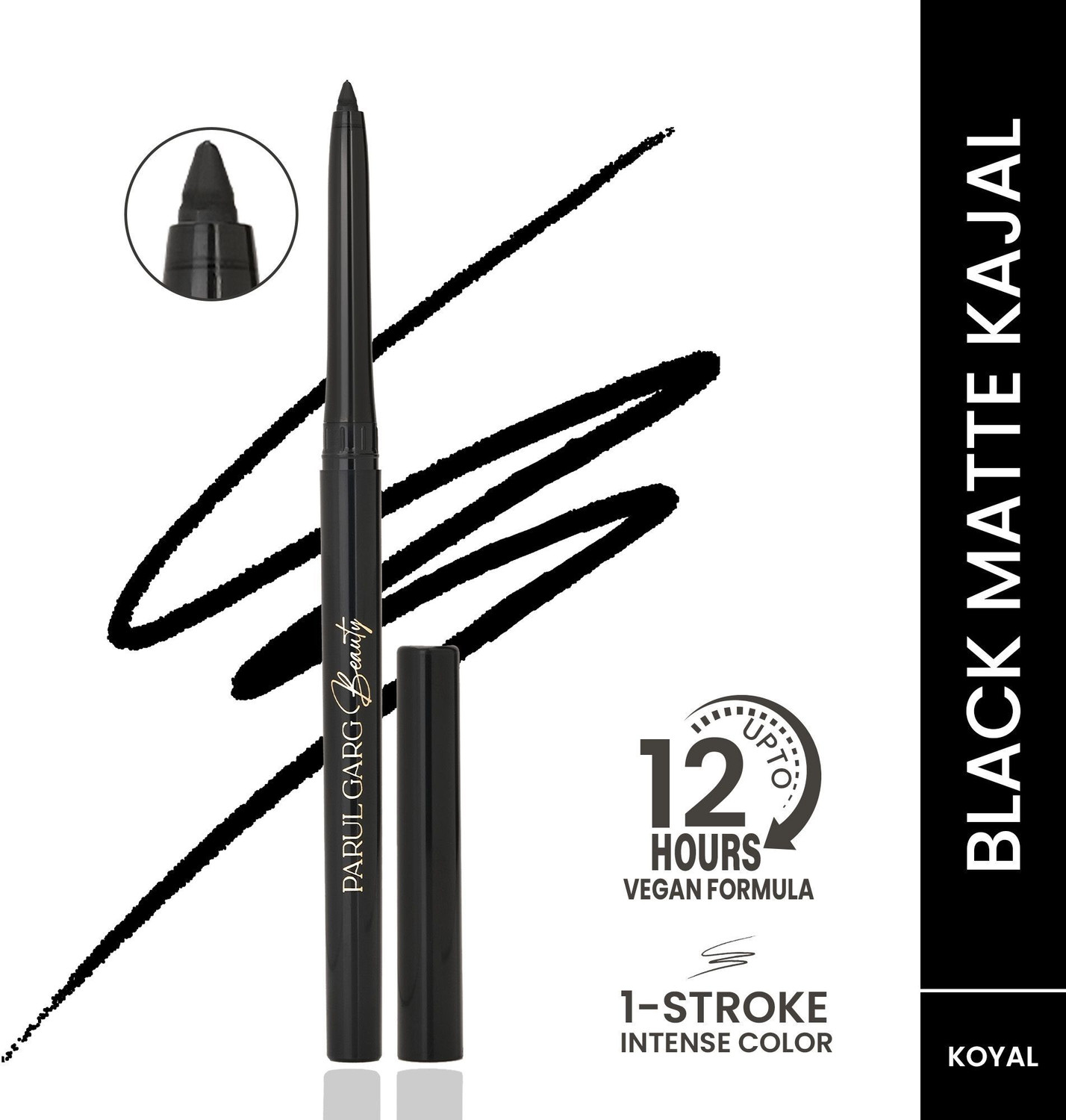 Image of Parul Garg Bold Define Matte Kajal | All-Day Wear Smudge-Proof Kajal | Vegan & Cruelty-Free