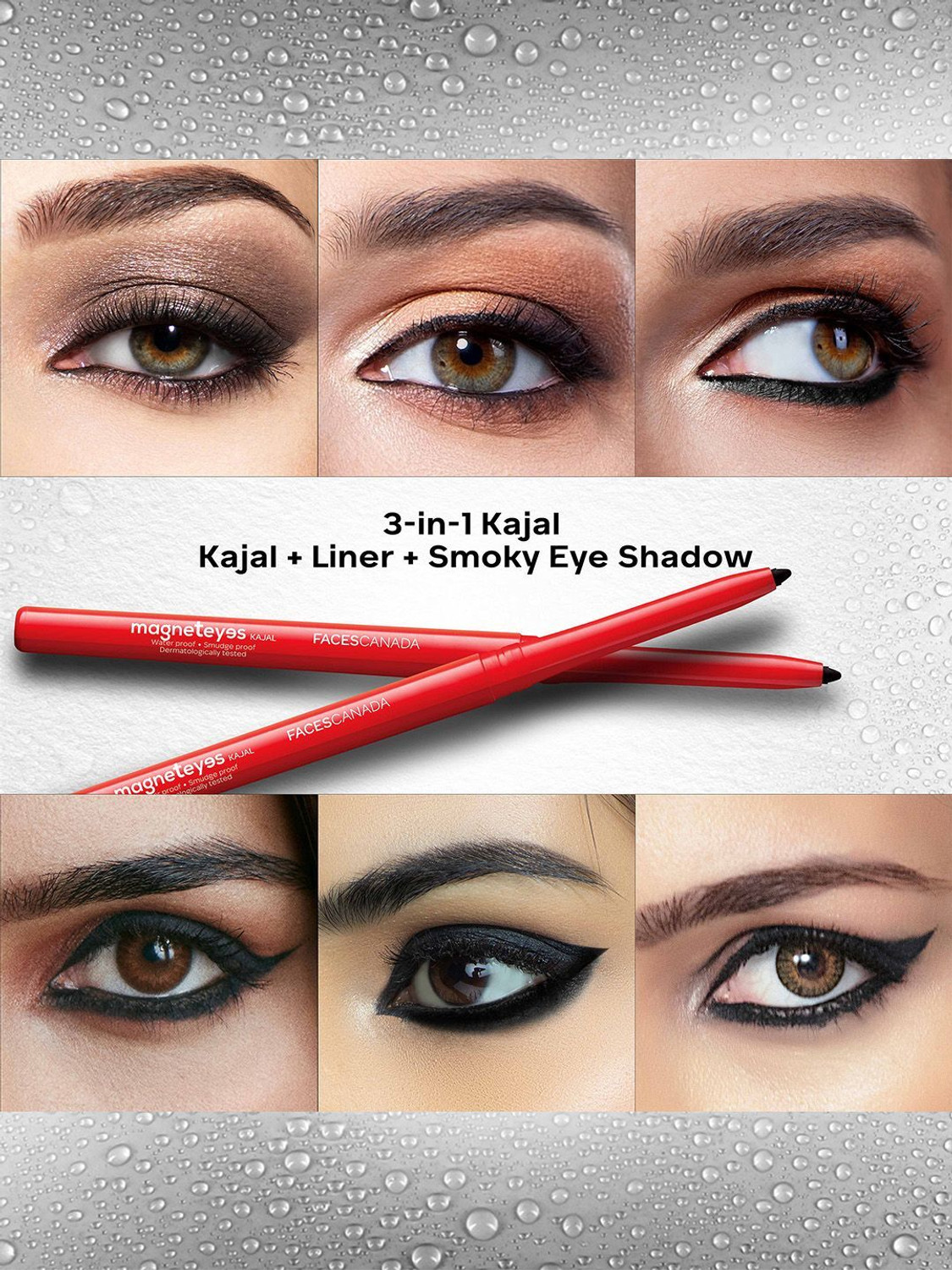 Image of FACES CANADA Magneteyes Kajal | 24HR Long Stay, Smudge & Water Resistant, Fade Proof