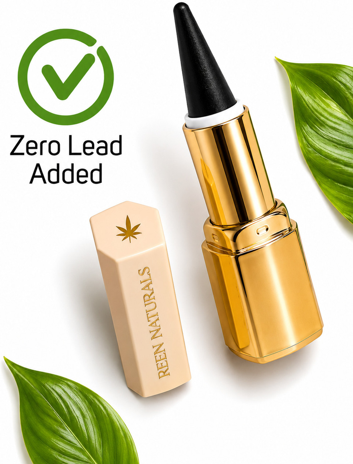 Image of REEN NATURALS 100% Natural Baby Kajal | Ayurvedic Chemical-Free | Eyebrow | Eyeliner | Stick