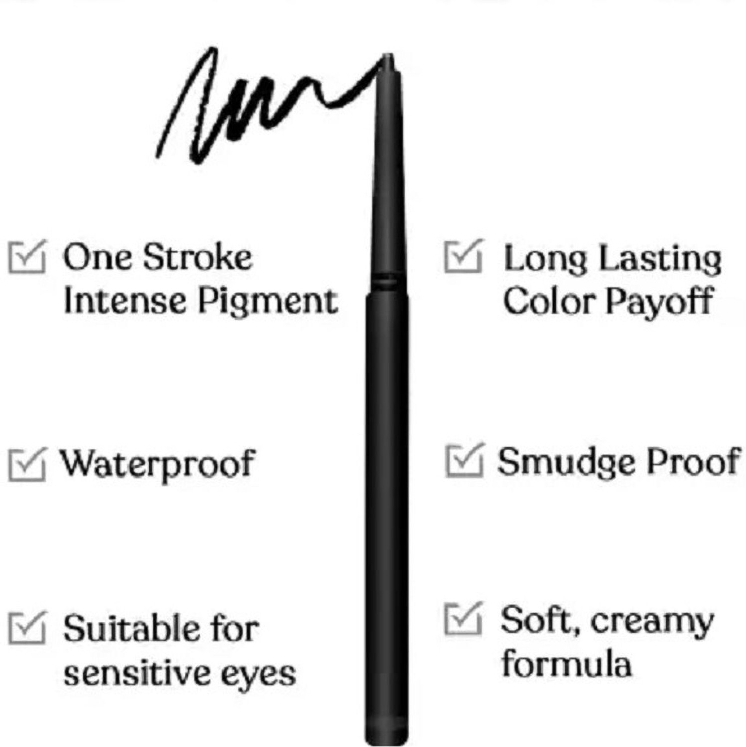 Image of AIRABLUSH HD Waterproof Long kohl Kajal Smudge-Proof Pack Of 1