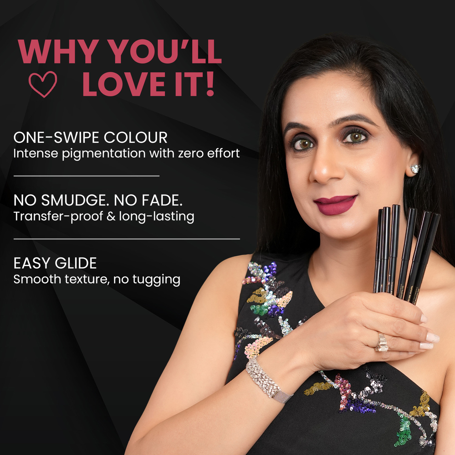 Image of Parul Garg Bold Define Matte Kajal | All-Day Wear Smudge-Proof Kajal | Vegan & Cruelty-Free
