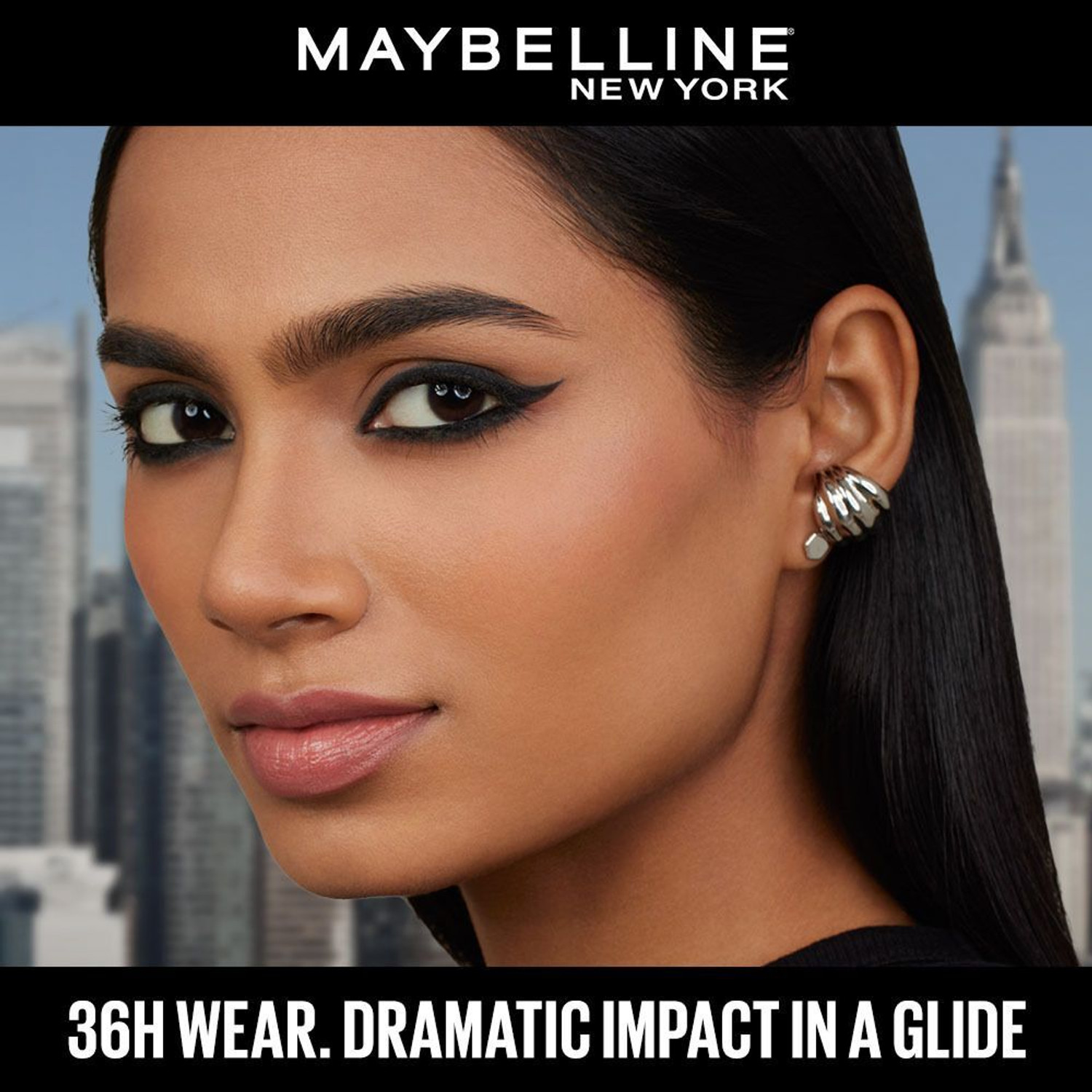 Image of MAYBELLINE NEW YORK Colossal Lasting drama Kajal - 36H Wear, Waterproof Kajal - 10 Midnight Black (Black, 0.31 g)
