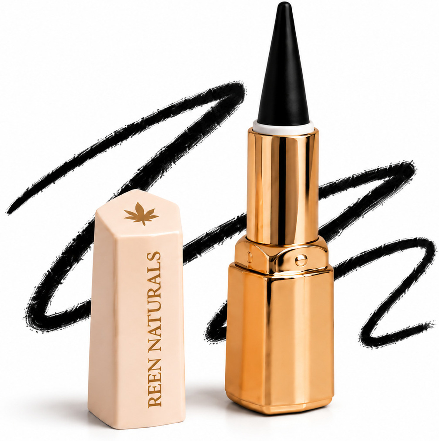 Image of REEN NATURALS 100% Natural Baby Kajal | Ayurvedic Chemical-Free | Eyebrow | Eyeliner | Stick
