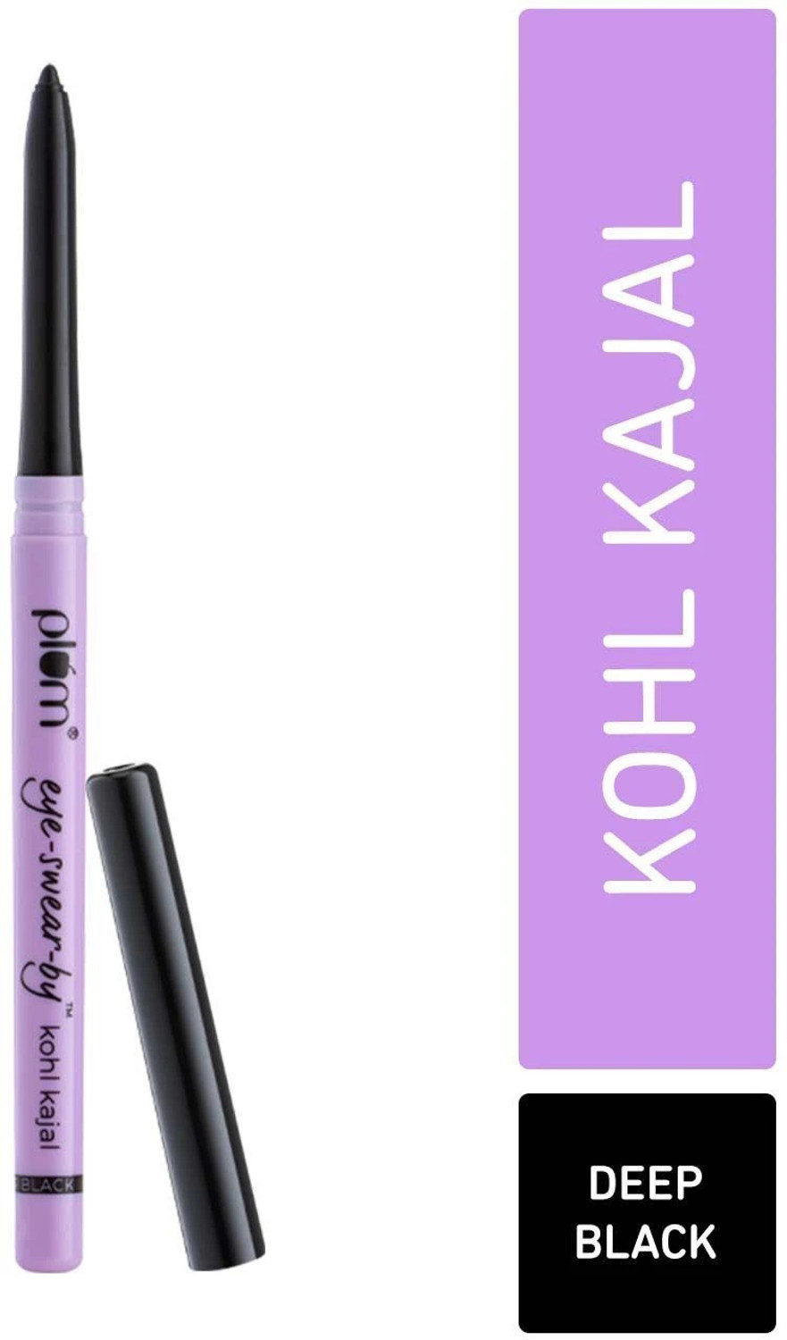Image of Plum Eye-Swear-By Kohl Kajal | Deep Black| Matte Finish | Smudge Proof & Waterproof