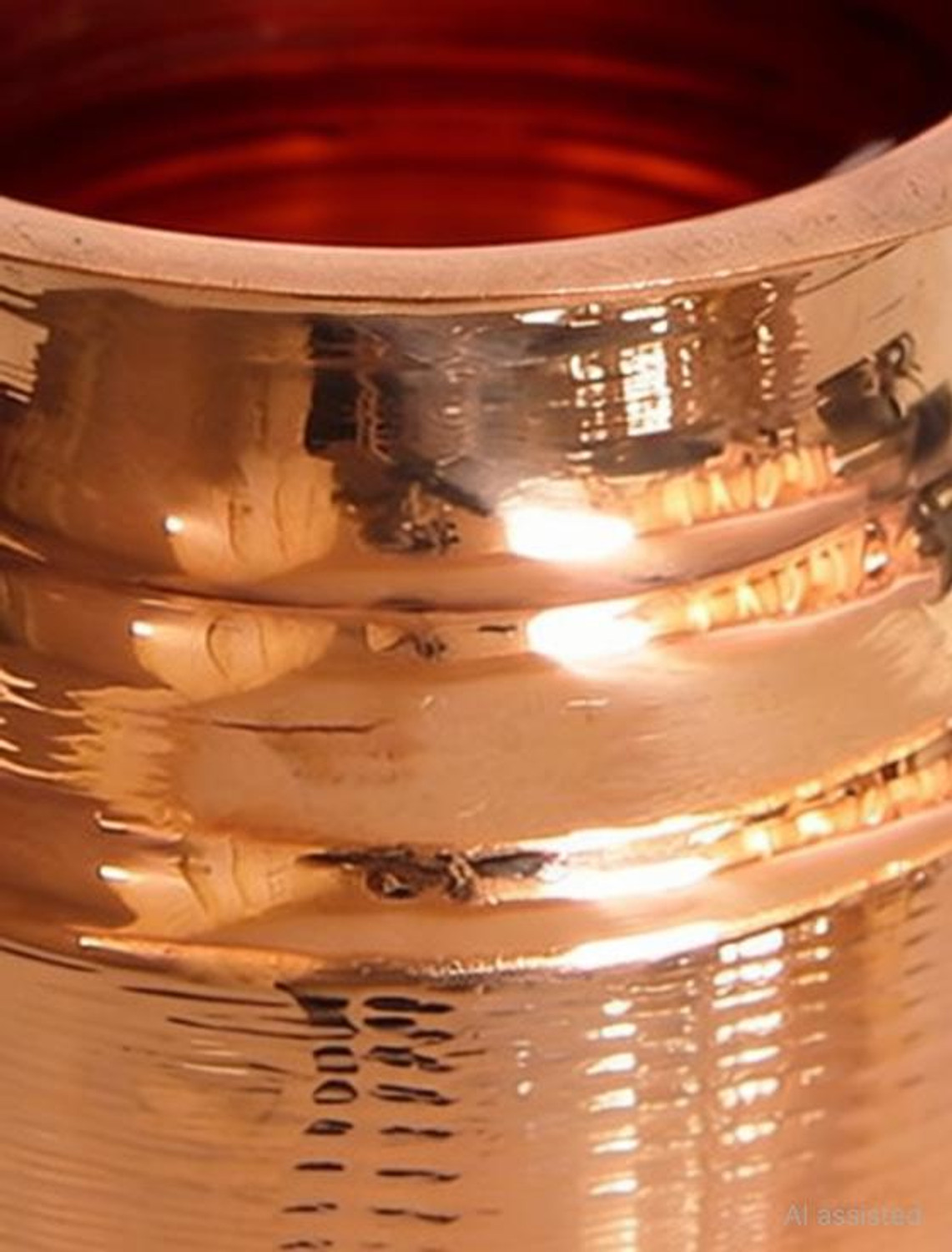 Image of UAPAN Copper Lota for Puja patra (3.5 Inch 500ml) Copper Kalash