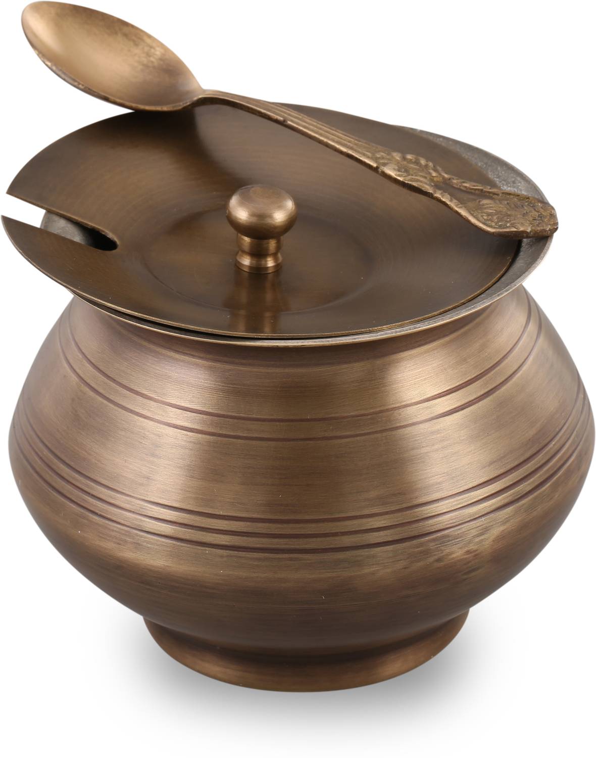 Brass Globe BRASS ANTIQUE GHEE POT WITH TIN COATING | GHEE CONTAINER | OIL POT | KALASH | Brass Kalash