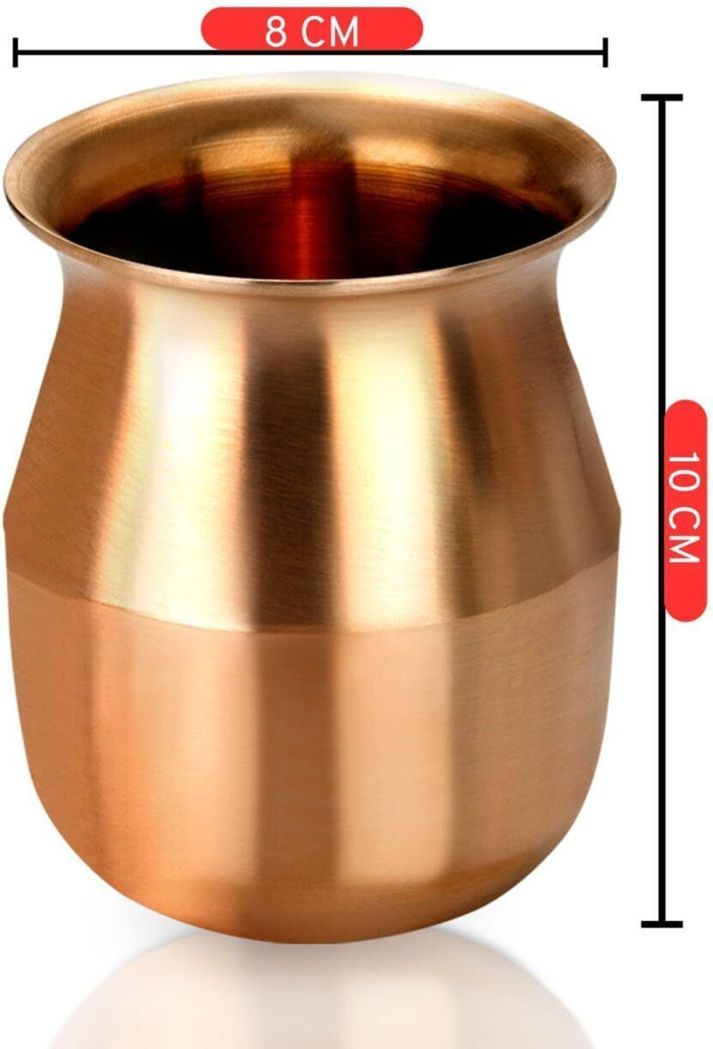 Image of Ram Metals Pure Bronze Lota 400ML | Traditional Pooja Kalash for Daily Worship & Rituals Bronze Kalash