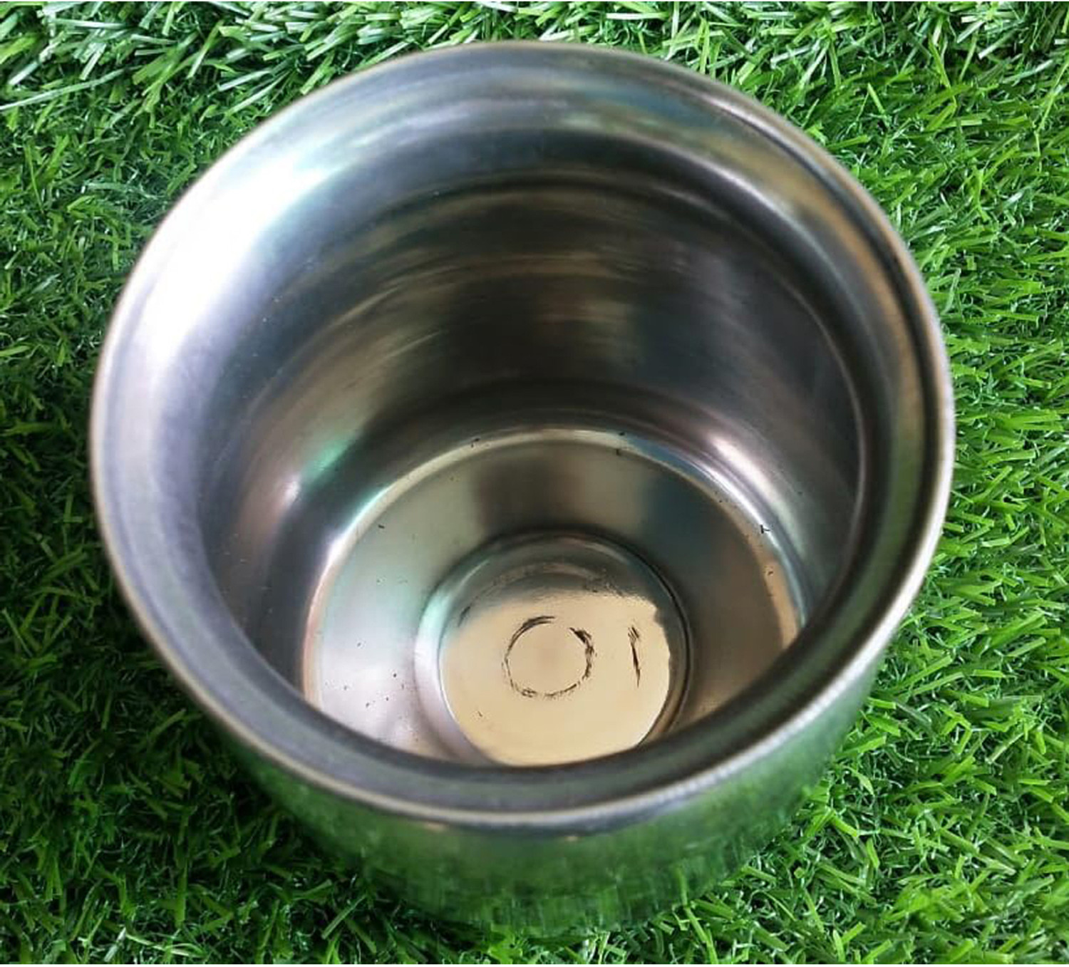 Image of salvusappsolutions Steel Pooja Lota: Sacred Water Vessel for Rituals and Worship (Silver 4 Inch) Steel Kalash
