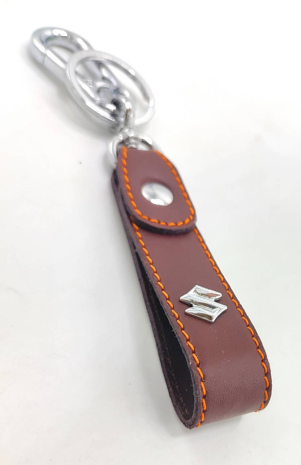 Jdp Novelty Premium Quality Leather Metal Keychain. Leather Strip