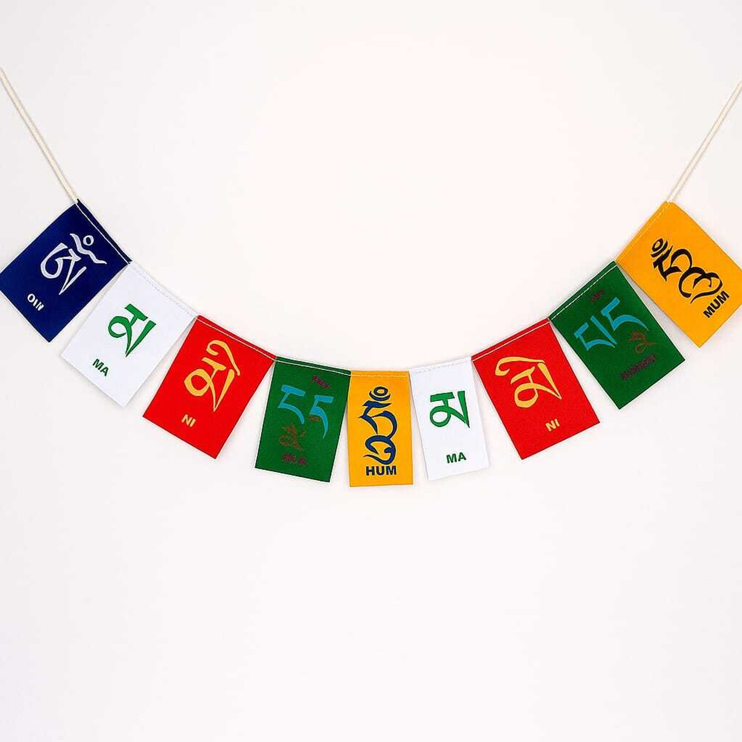 Image of Vighneshvara Tibetan Buddhist Prayer Flag For Car & Bike Key Chain
