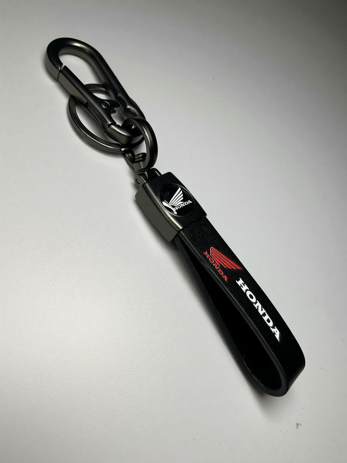 Image of FLAMBE Honda Bike Hanging Hook Leather Belt keychain Key Chain